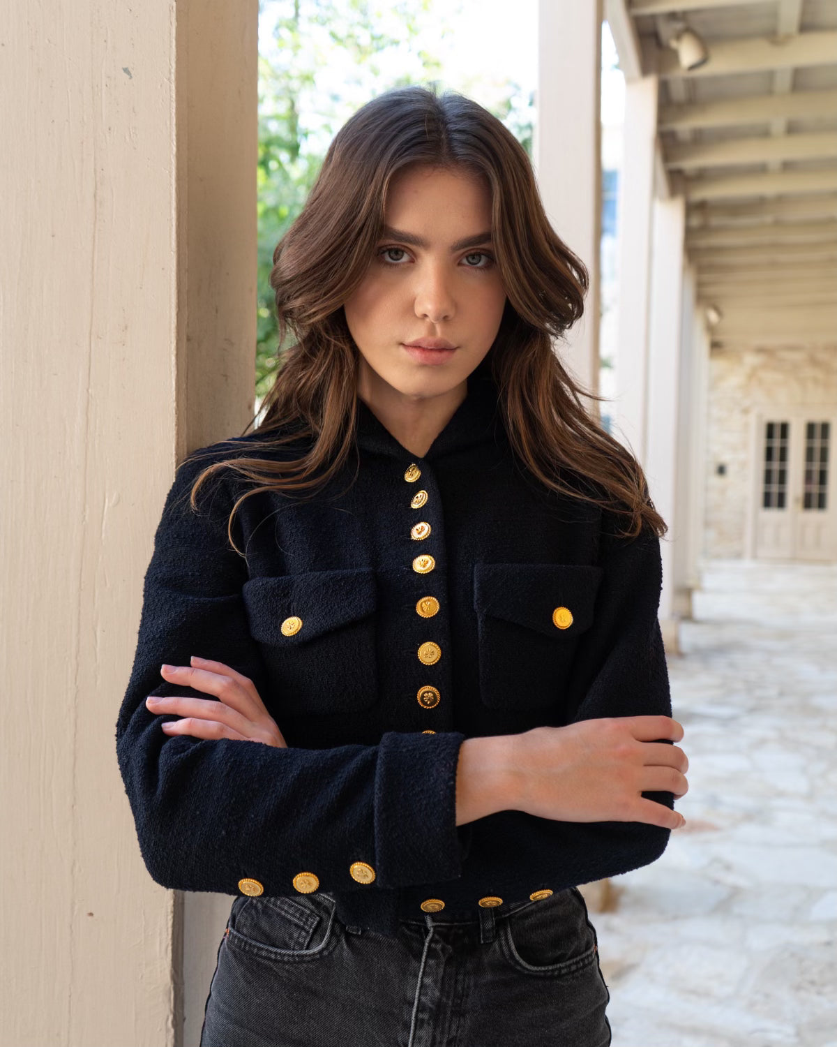 FR34-36 Rare Chanel Cruise 1989 Two Pocket Navy Tweed Boucle Jacket - Vintage Chanel Jacket - - Rarchive.