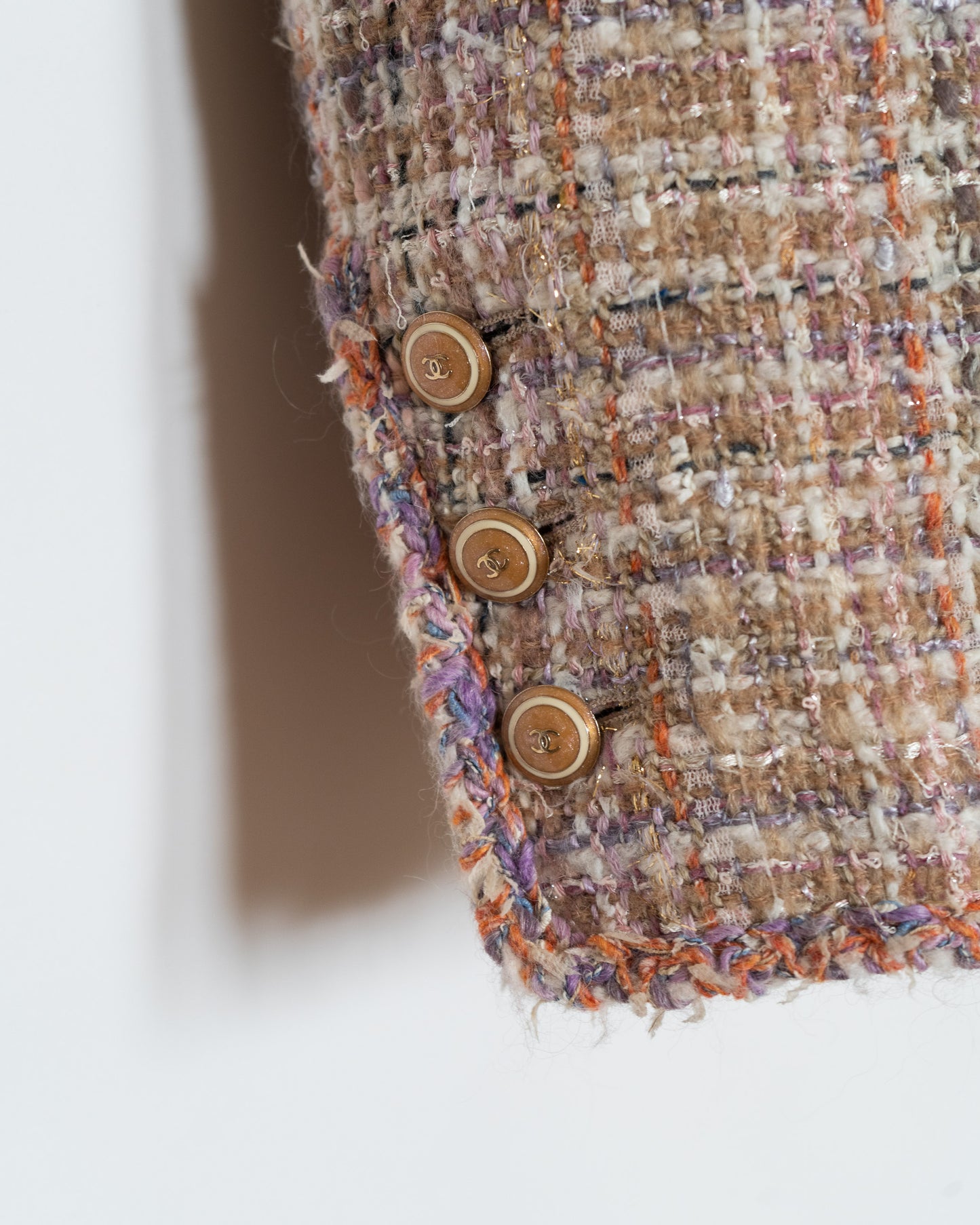 FR40-42 Chanel Cruise 2007 Four Pocket Fantasy Tweed Jacket - Vintage Chanel Jacket - - Rarchive.