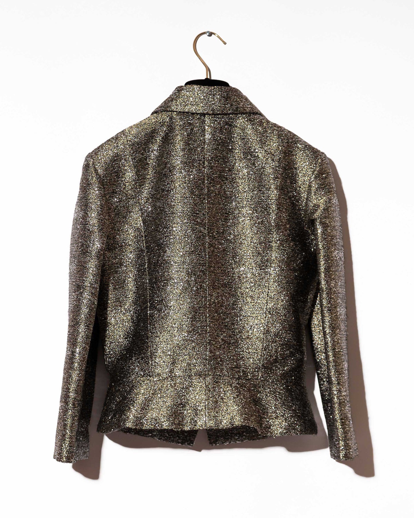 FR34-36 Chanel Fall 2012 Shorter Cut Shimmering Tweed Jacket - Vintage Chanel Jacket - - Rarchive.
