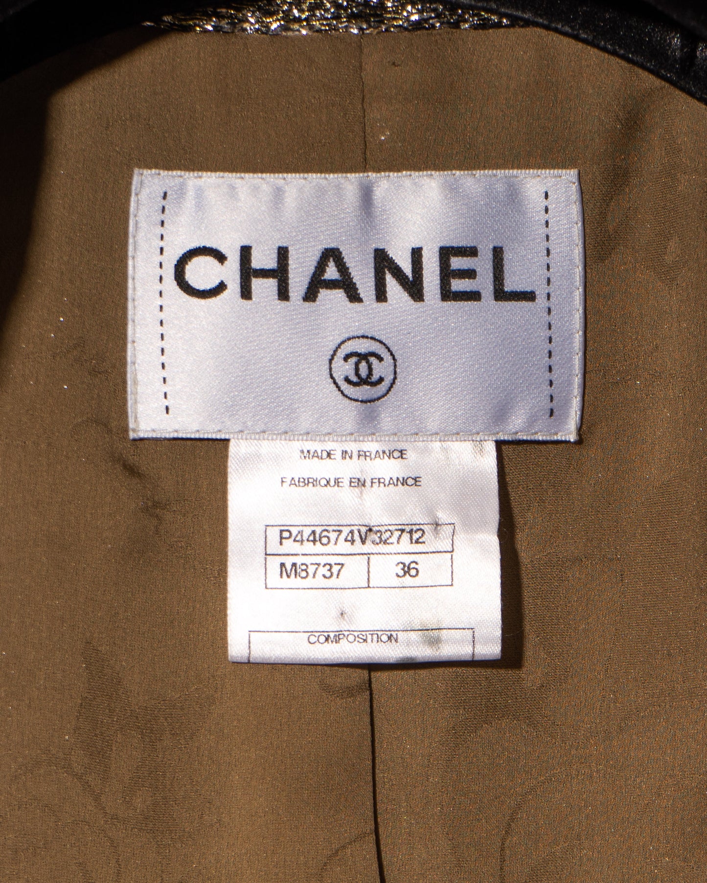 FR34-36 Chanel Fall 2012 Shorter Cut Shimmering Tweed Jacket - Vintage Chanel Jacket - - Rarchive.