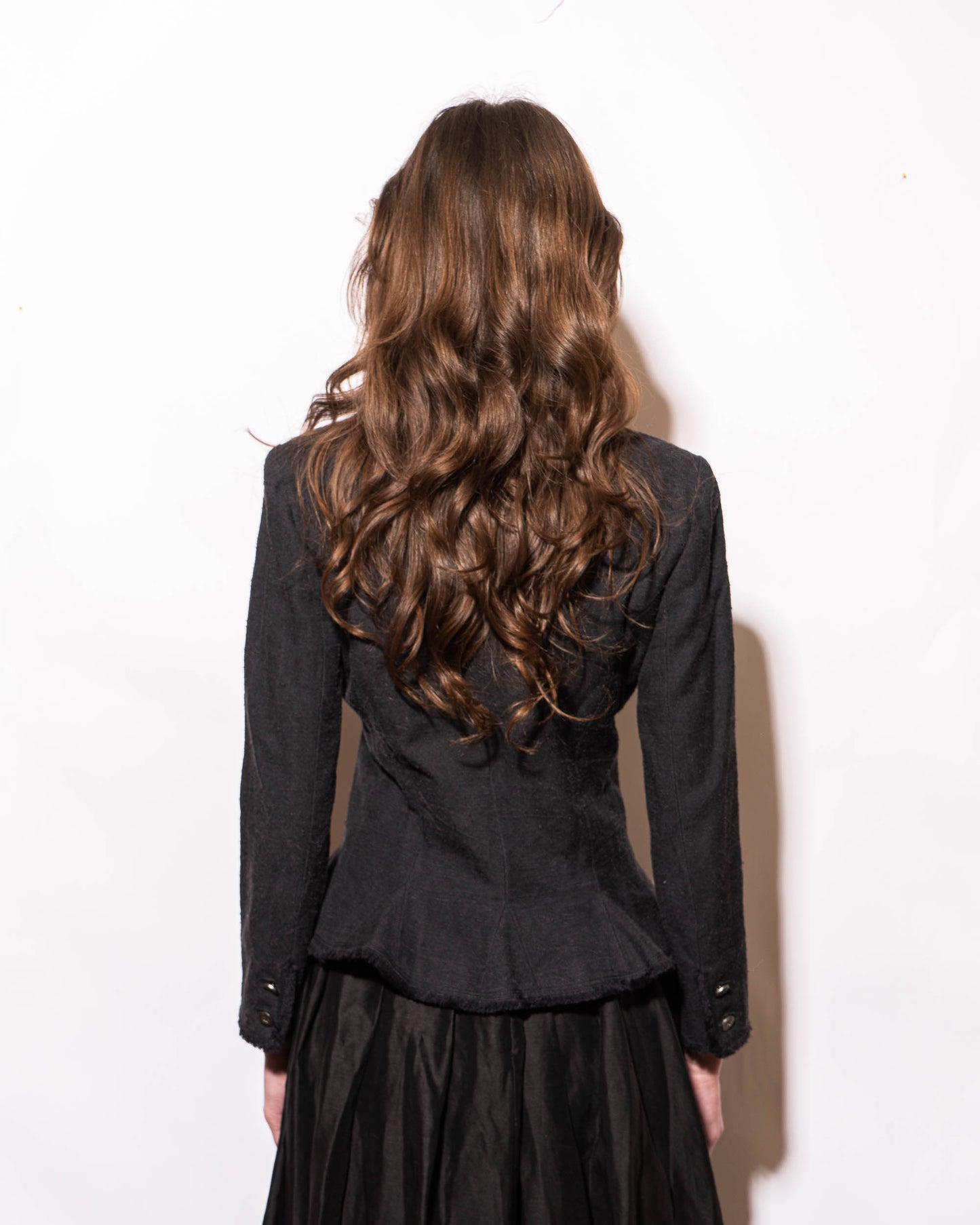 FR36-38 Chanel Spring 2006 Fitted Cut Two Pocket Silk Jacket - Vintage Chanel Jacket - - Rarchive.