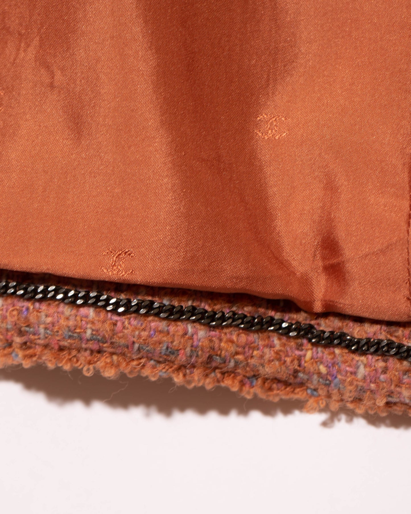 FR36-38 Chanel Fall 1997 Collarless Four Pocket Multicolor Wool Tweed Jacket - Vintage Chanel Jacket - - Rarchive.