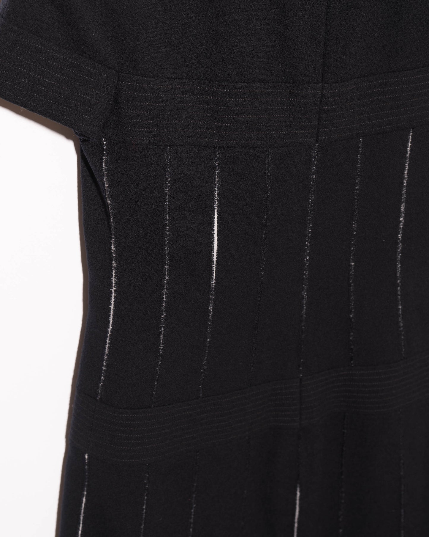 FR34-36 Rare Chanel Haute Couture 2000s Classic Little Black Dress - Vintage Chanel Jacket - - Rarchive.