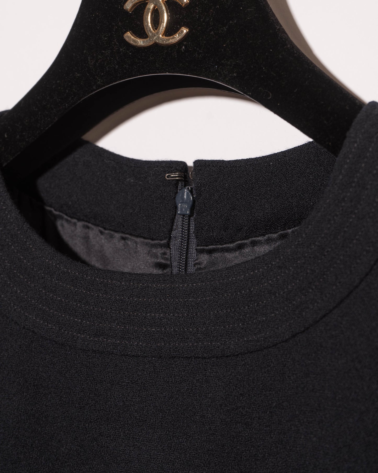 FR34-36 Rare Chanel Haute Couture 2000s Classic Little Black Dress - Vintage Chanel Jacket -   - Rarchive.