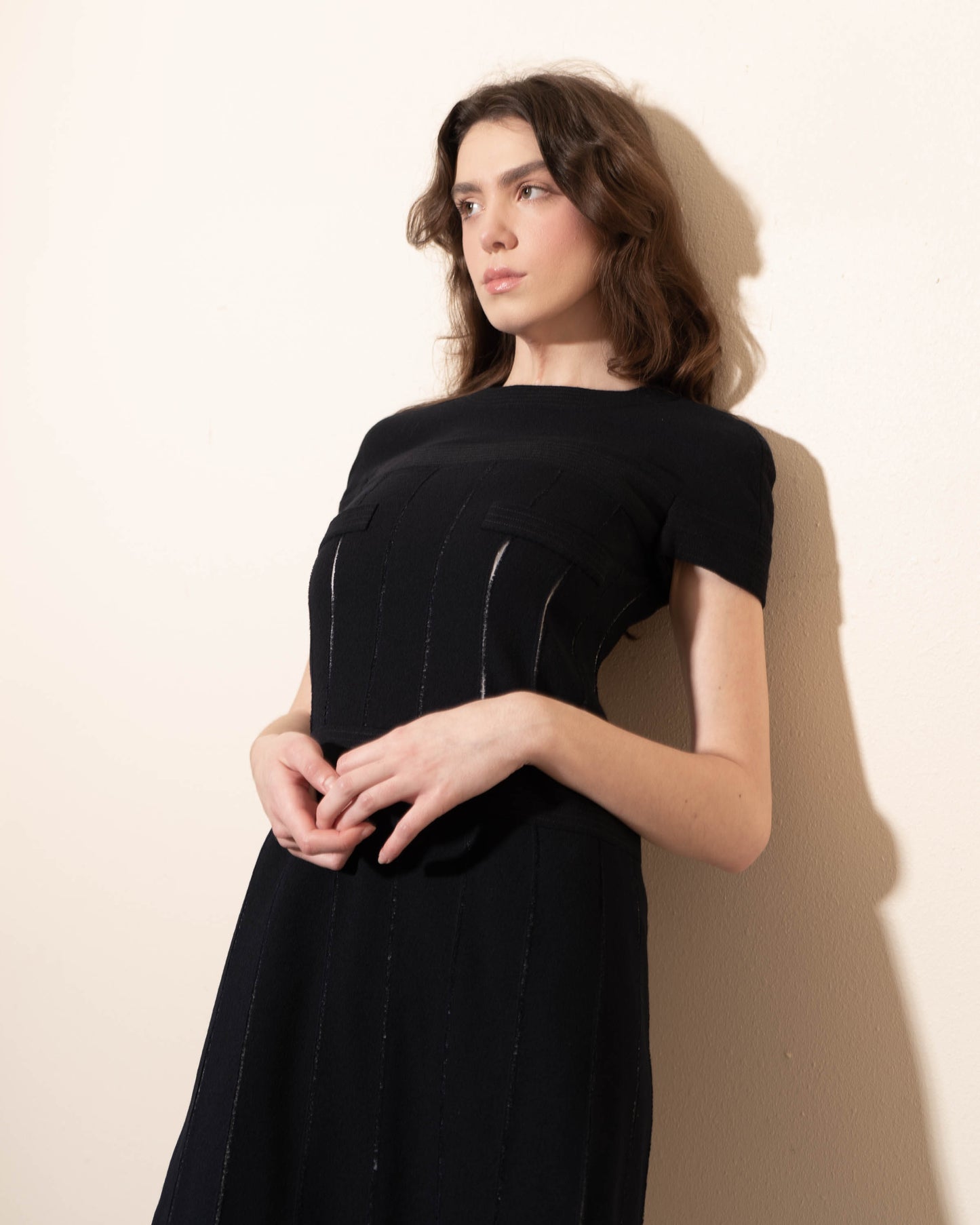 FR34-36 Rare Chanel Haute Couture 2000s Classic Little Black Dress - Vintage Chanel Jacket - - Rarchive.