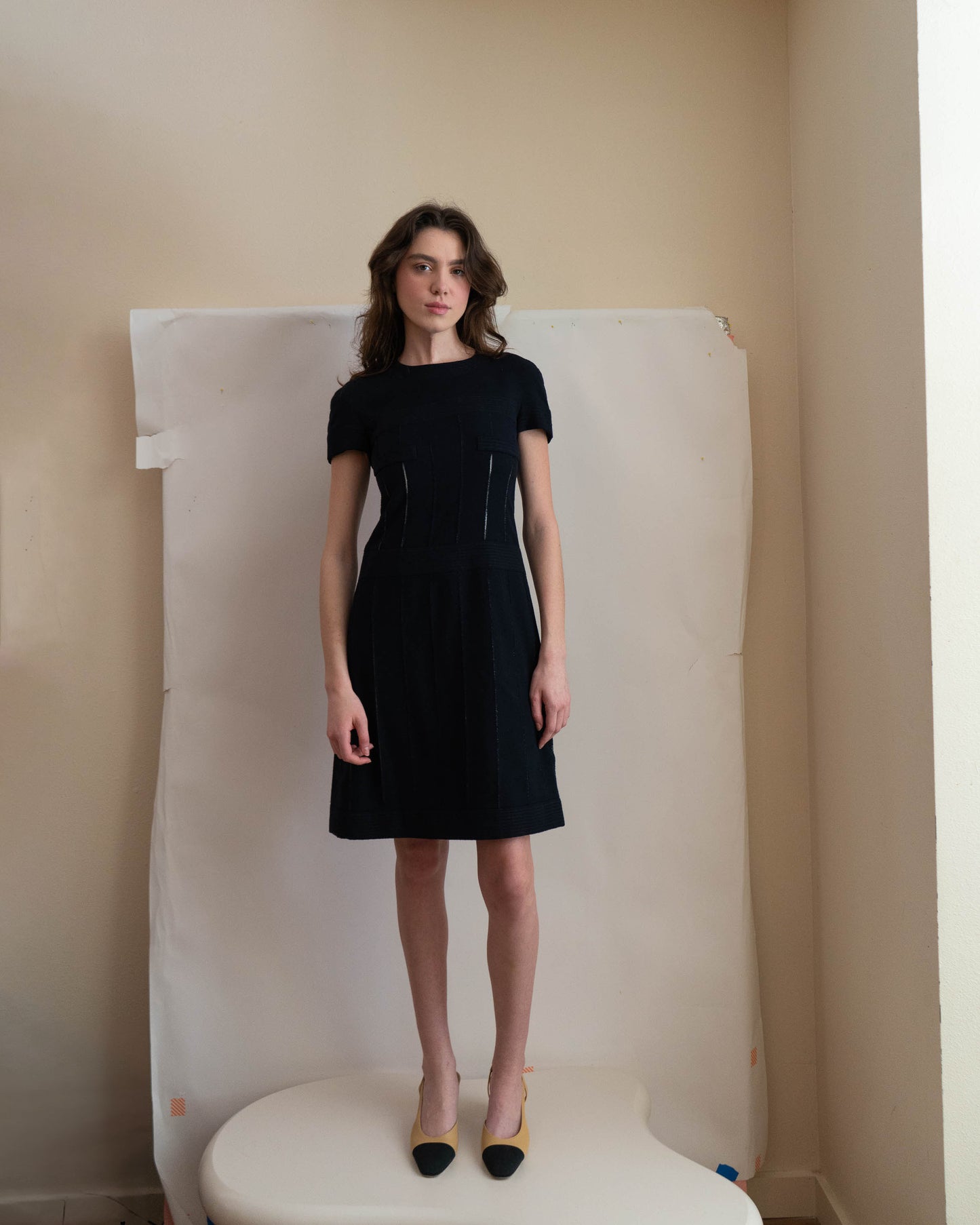 FR34-36 Rare Chanel Haute Couture 2000s Classic Little Black Dress - Vintage Chanel Jacket - - Rarchive.