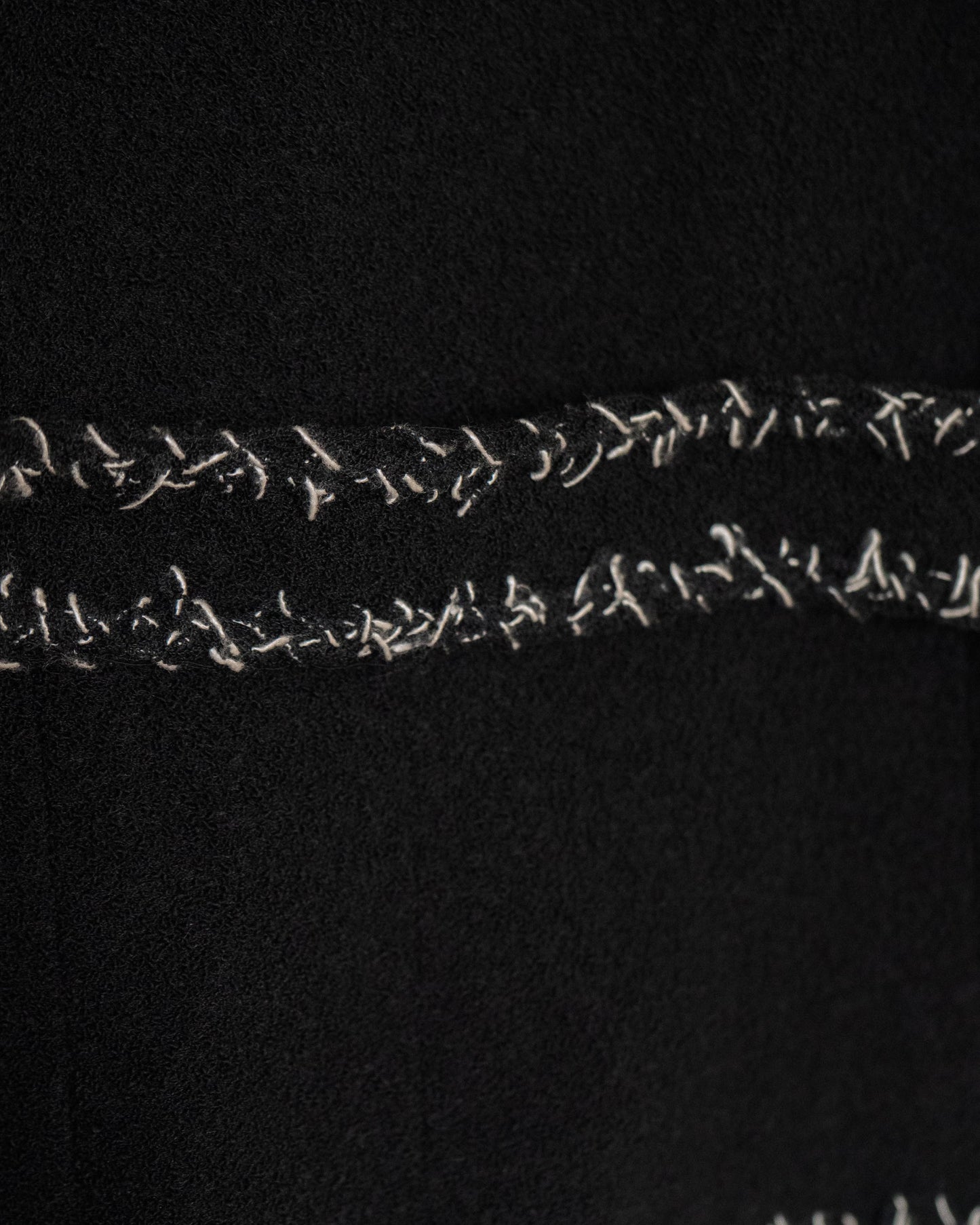 FR36-38 Chanel Spring 2008 Fitted Cut Black Tweed Boucle Jacket - Vintage Chanel Jacket -   - Rarchive.