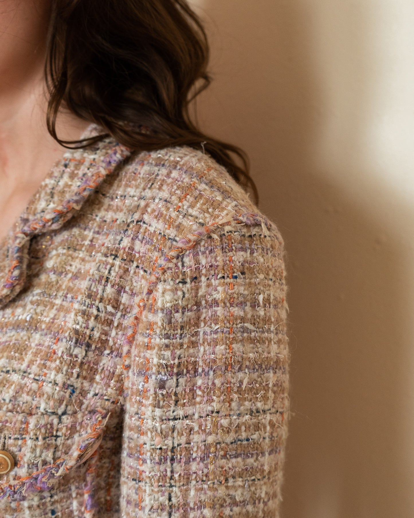 FR40-42 Chanel Cruise 2007 Four Pocket Fantasy Tweed Jacket - Vintage Chanel Jacket - - Rarchive.