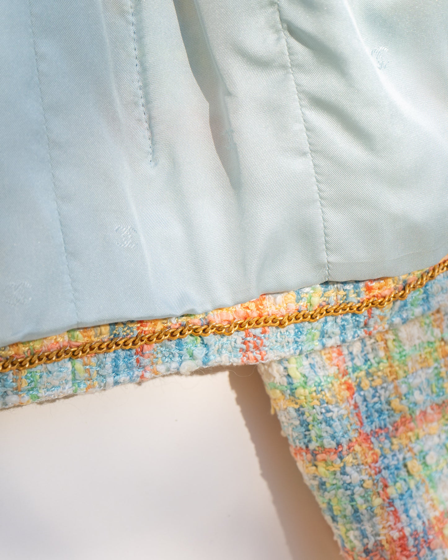 FR40-42 Rare Chanel Spring 1997 Four Pocket Colorful Fantasy Tweed Jacket - Vintage Chanel Jacket - - Rarchive.