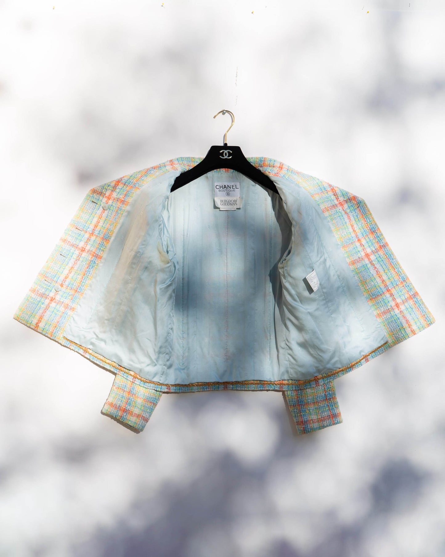 FR40-42 Rare Chanel Spring 1997 Four Pocket Colorful Fantasy Tweed Jacket - Vintage Chanel Jacket - - Rarchive.