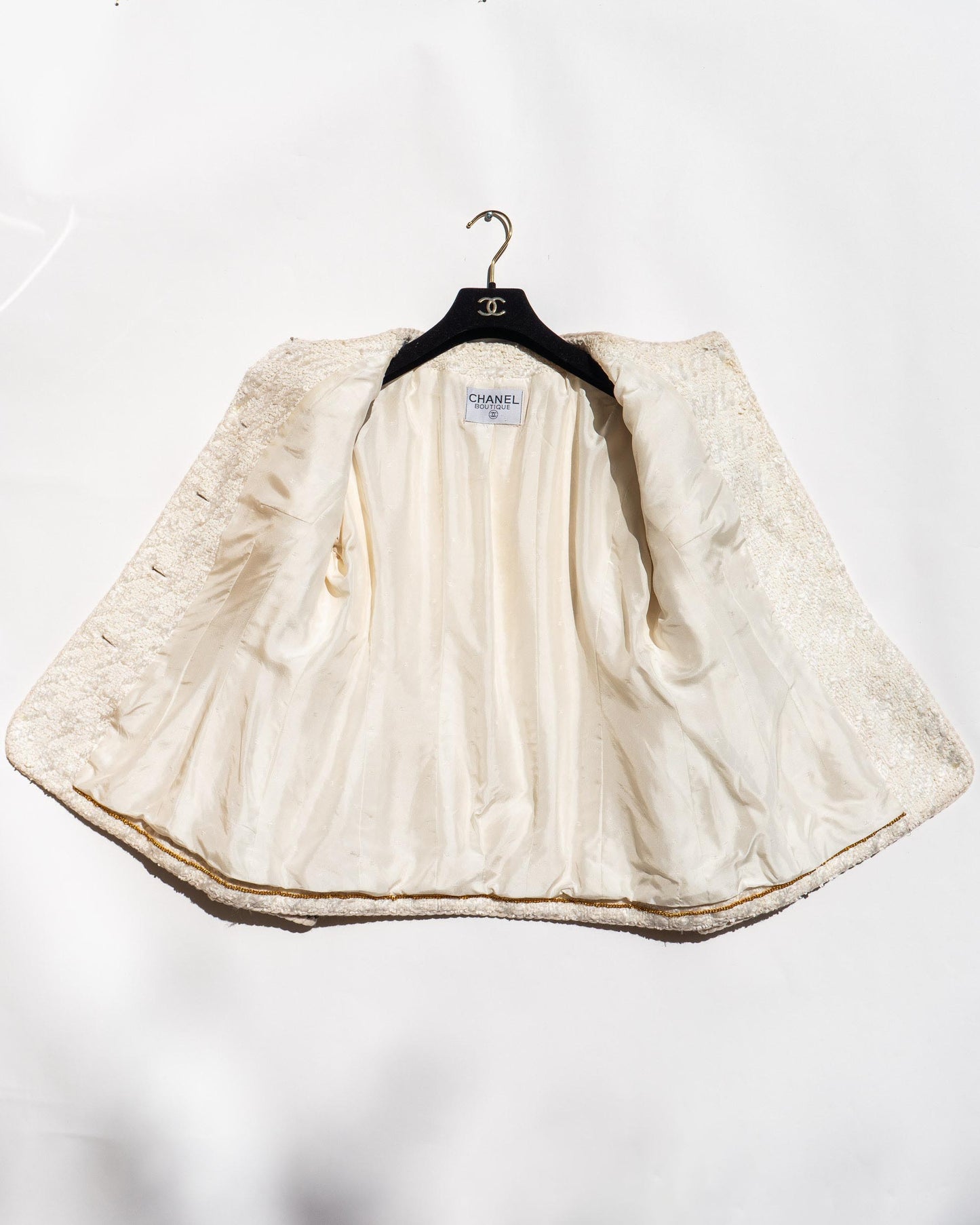FR40-42 Rare Chanel Spring 1993 Classic Four Pocket Fantasy Tweed Jacket - Vintage Chanel Jacket - - Rarchive.