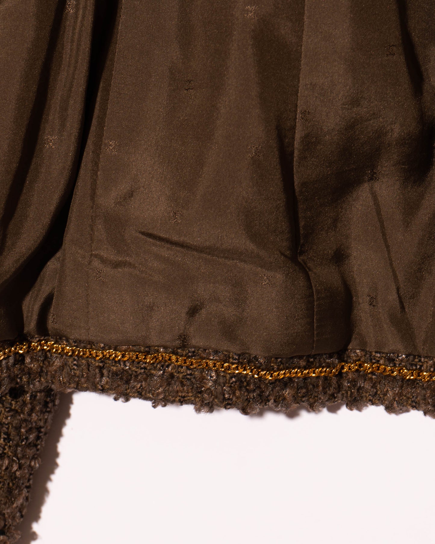 FR38-40 Rare Chanel Fall 1993 Four Pocket Timeless Collarless Teddy Bear Tweed Jacket