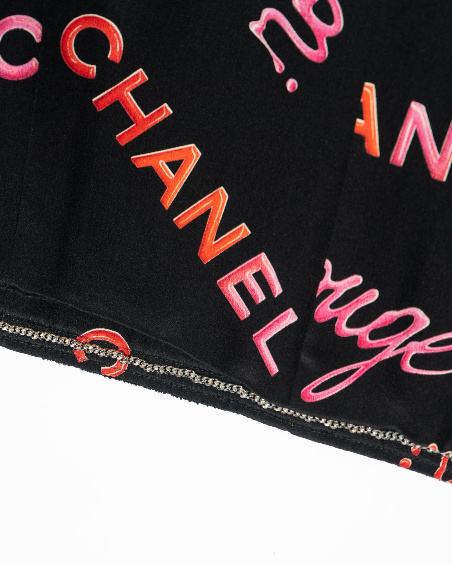 FR38-40 Rare Chanel Spring 1996 Tweed Boucle Jacket And Silk Top Set - Vintage Chanel Jacket - - Rarchive.