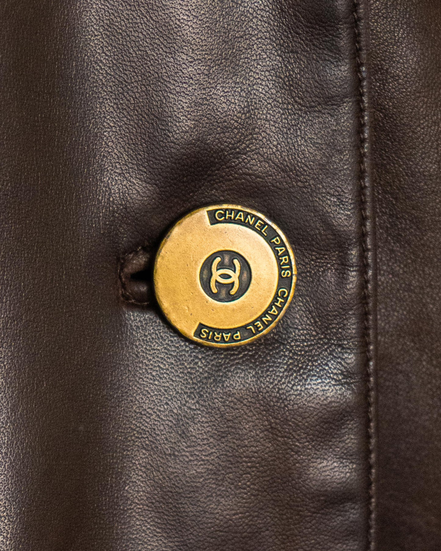 FR38-40 Rare Chanel Fall 1998 Double-Breasted Lambskin Jacket