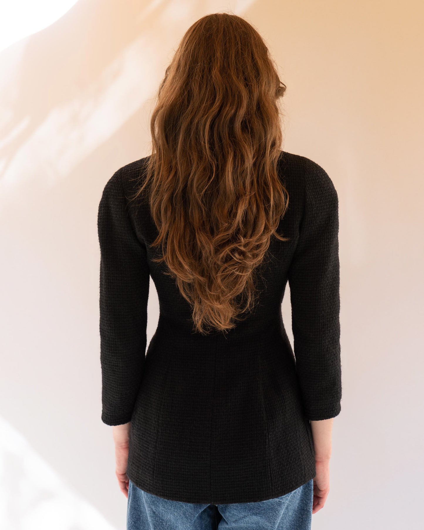 FR36 Rare Chanel Fall 1990 Four Pocket Wool Tweed Jacket