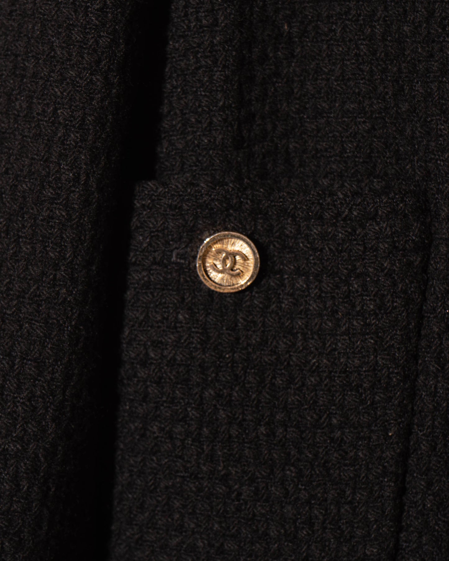 FR36 Rare Chanel Fall 1990 Four Pocket Wool Tweed Jacket