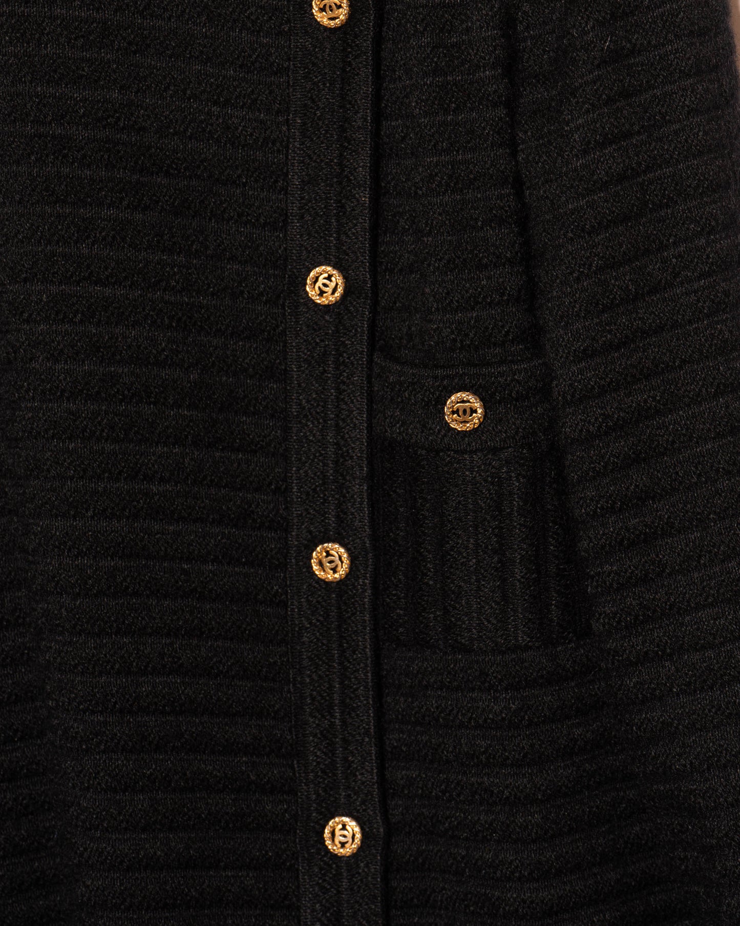 FR38-40 Rare Chanel 1980s Four Pocket Double Breasted Wool Jacket