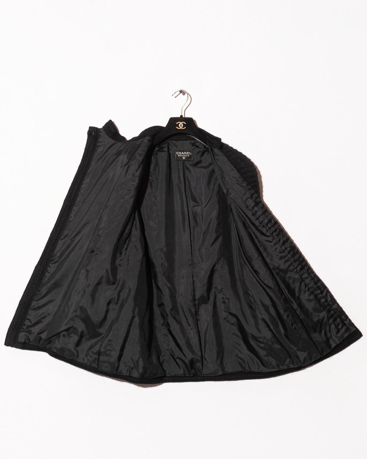 FR38-40 Rare Chanel 1980s Four Pocket Double Breasted Wool Jacket