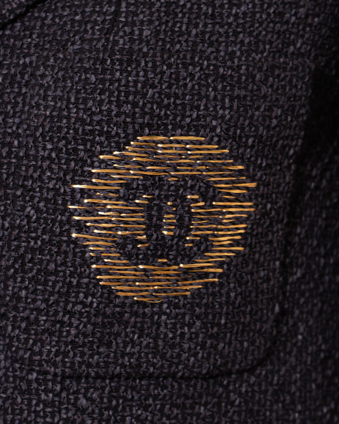 FR36-38 Chanel Spring 2012 Three Pocket Interlocking C Embroidered Logo Navy Tweed Double Breasted Jacket - Vintage Chanel Jacket - - Rarchive.
