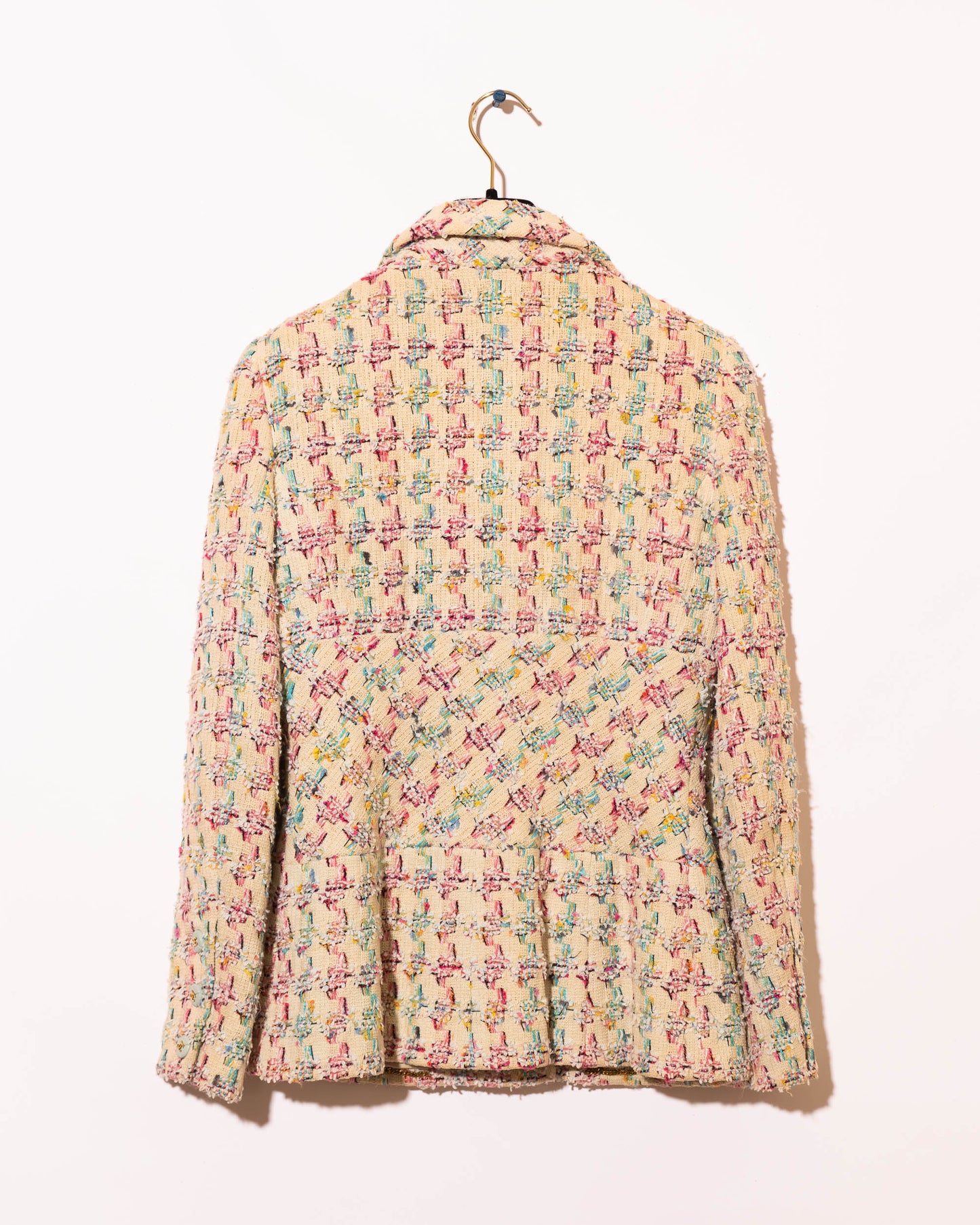 FR36 Rare Chanel Spring 1995 Two Pocket Multicolor Fantasy Tweed Jacket - Vintage Chanel Jacket - Jacket - Rarchive.