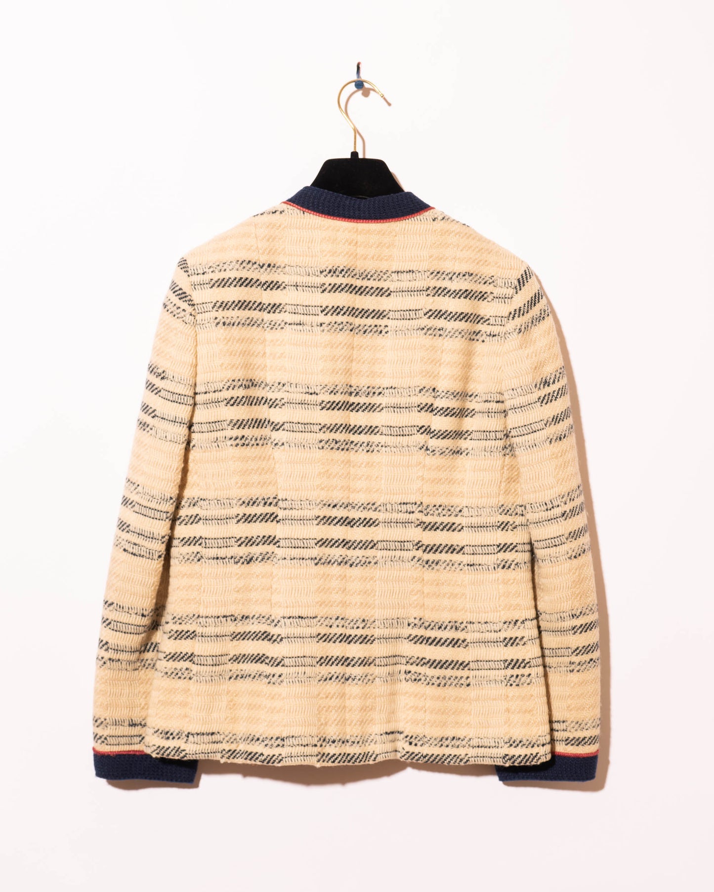 FR38-40 Chanel Spring 1984 Four Pocket Wool Tweed Jacket - Vintage Chanel Jacket - - Rarchive.