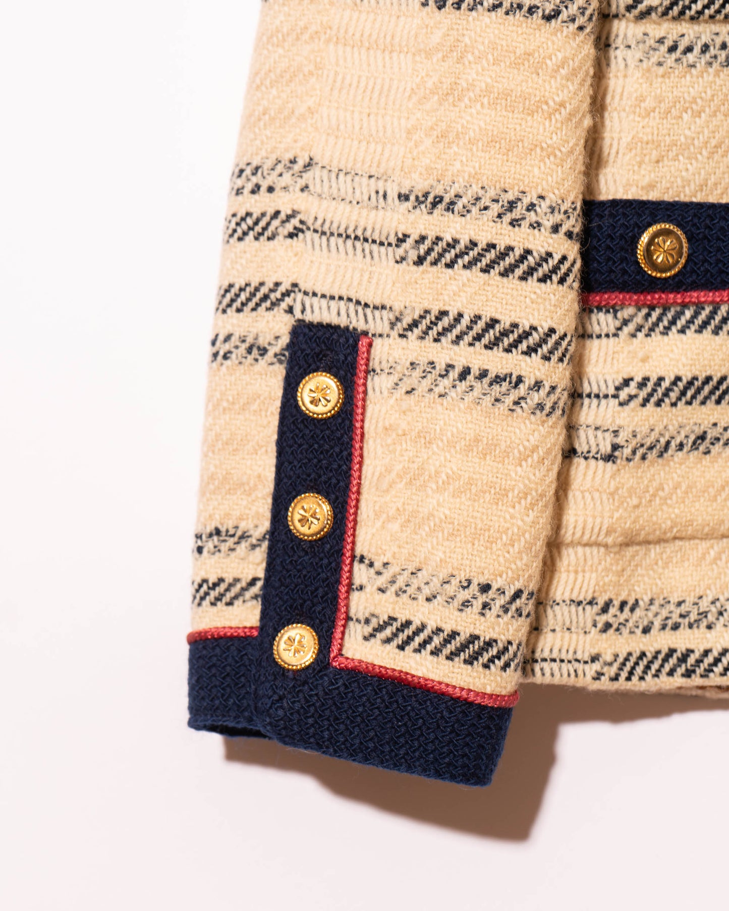 FR38-40 Chanel Spring 1984 Four Pocket Wool Tweed Jacket - Vintage Chanel Jacket - - Rarchive.