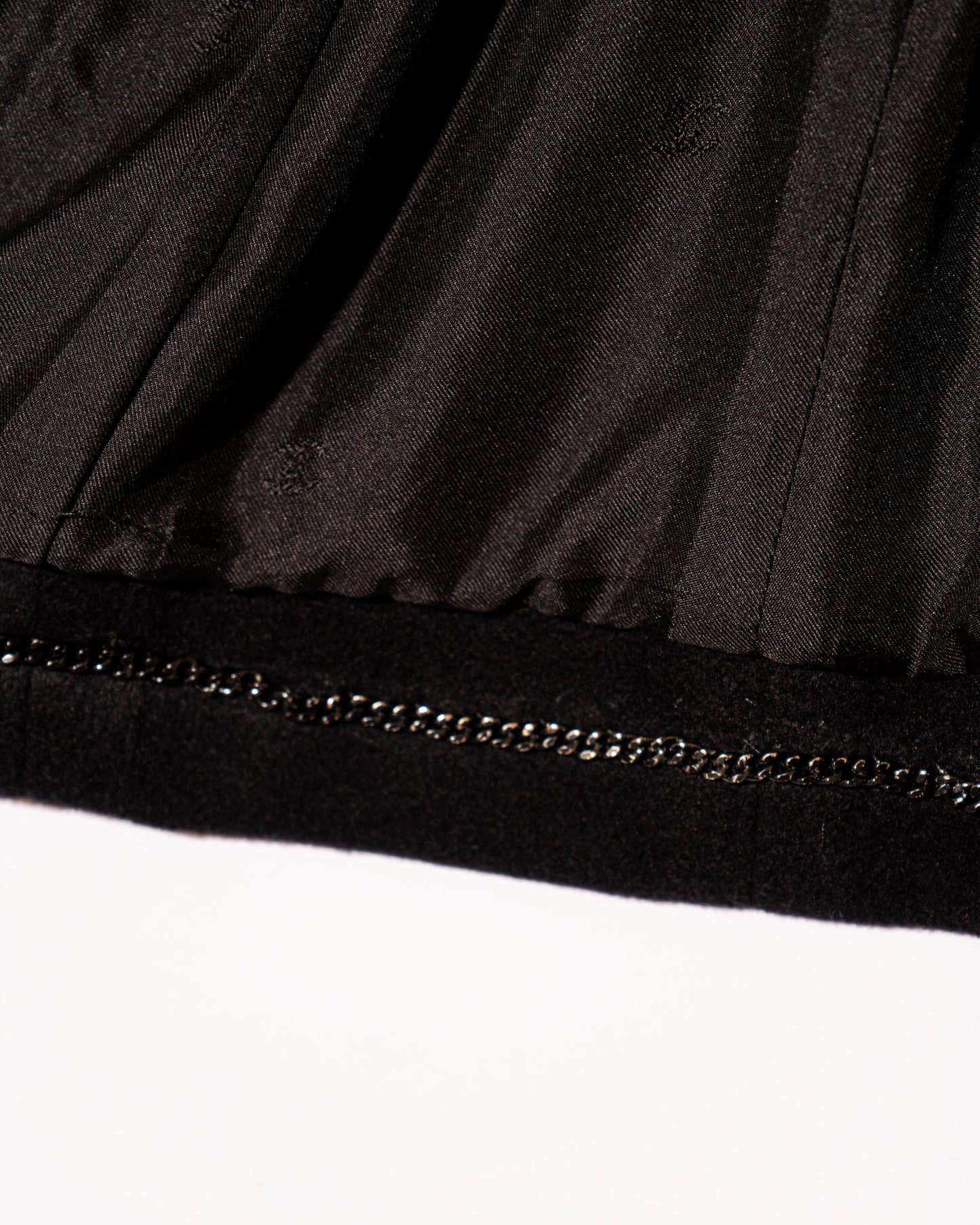 FR36-38 Chanel Fall 1998 Four Pocket Fitted Cut Black Cashmere Jacket - Vintage Chanel Jacket - Jacket - Rarchive.