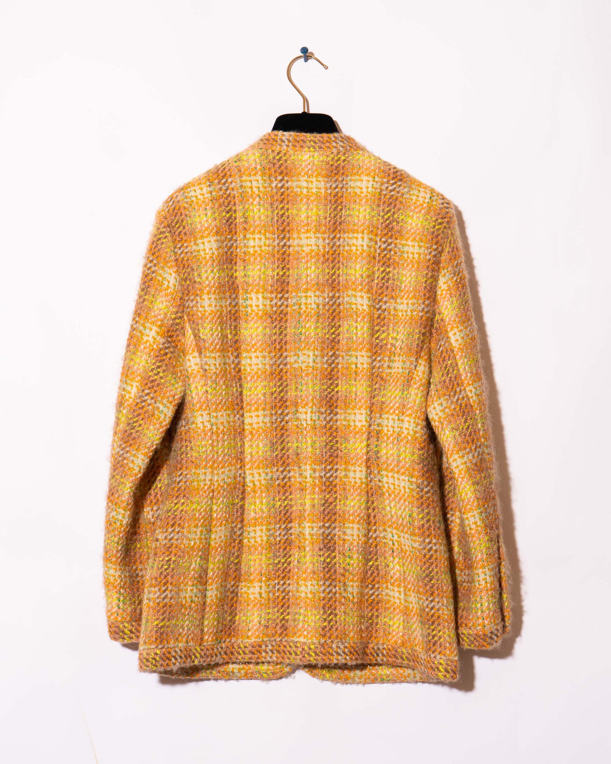 FR36-38 Chanel Fall 1989 Two Pocket Collarless Multicolor Wool Tweed Jacket - Vintage Chanel Jacket -   - Rarchive.