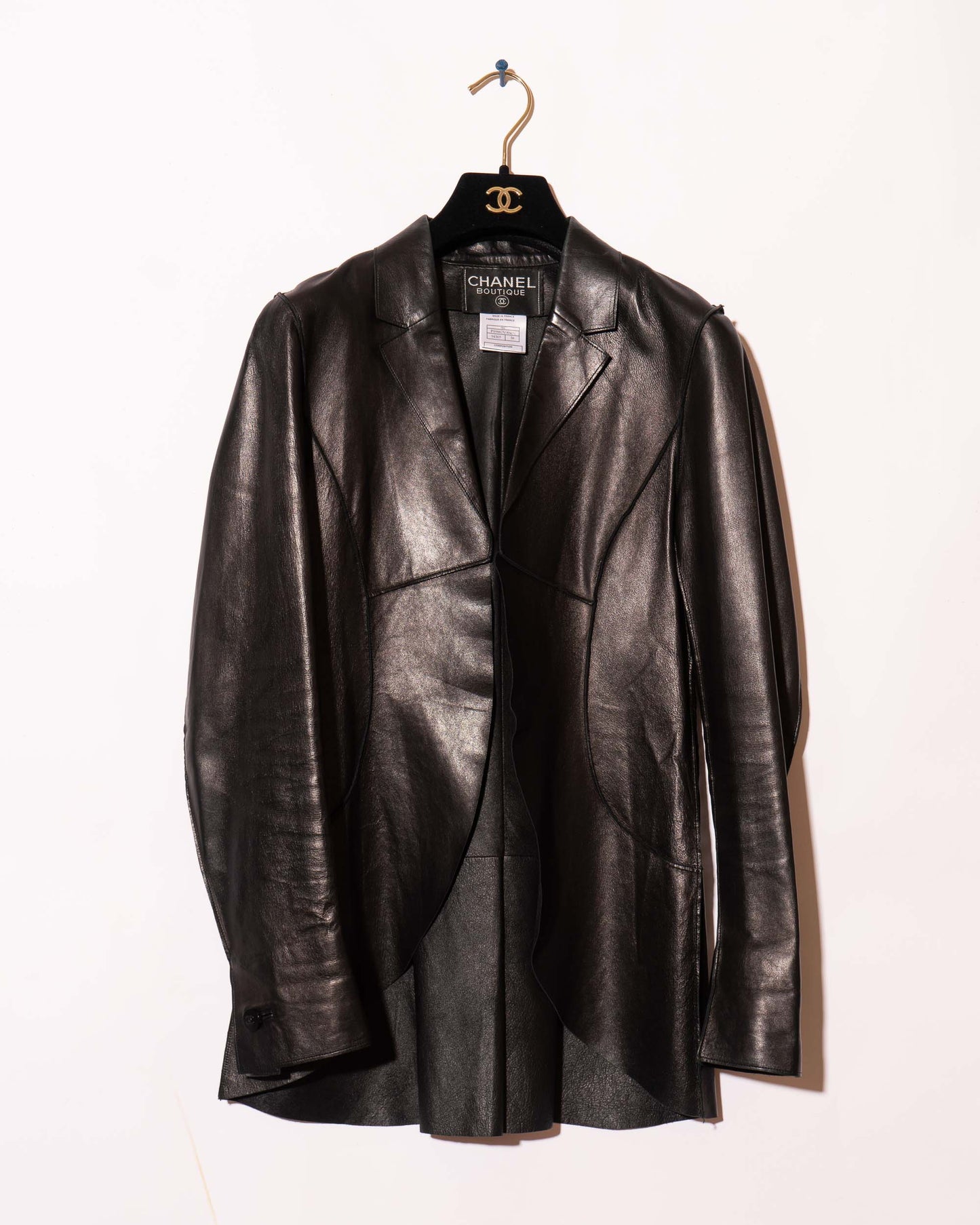 FR36-38 Rare Chanel Cruise 1998 Fitted Lambskin Jacket - Vintage Chanel Jacket - - Rarchive.