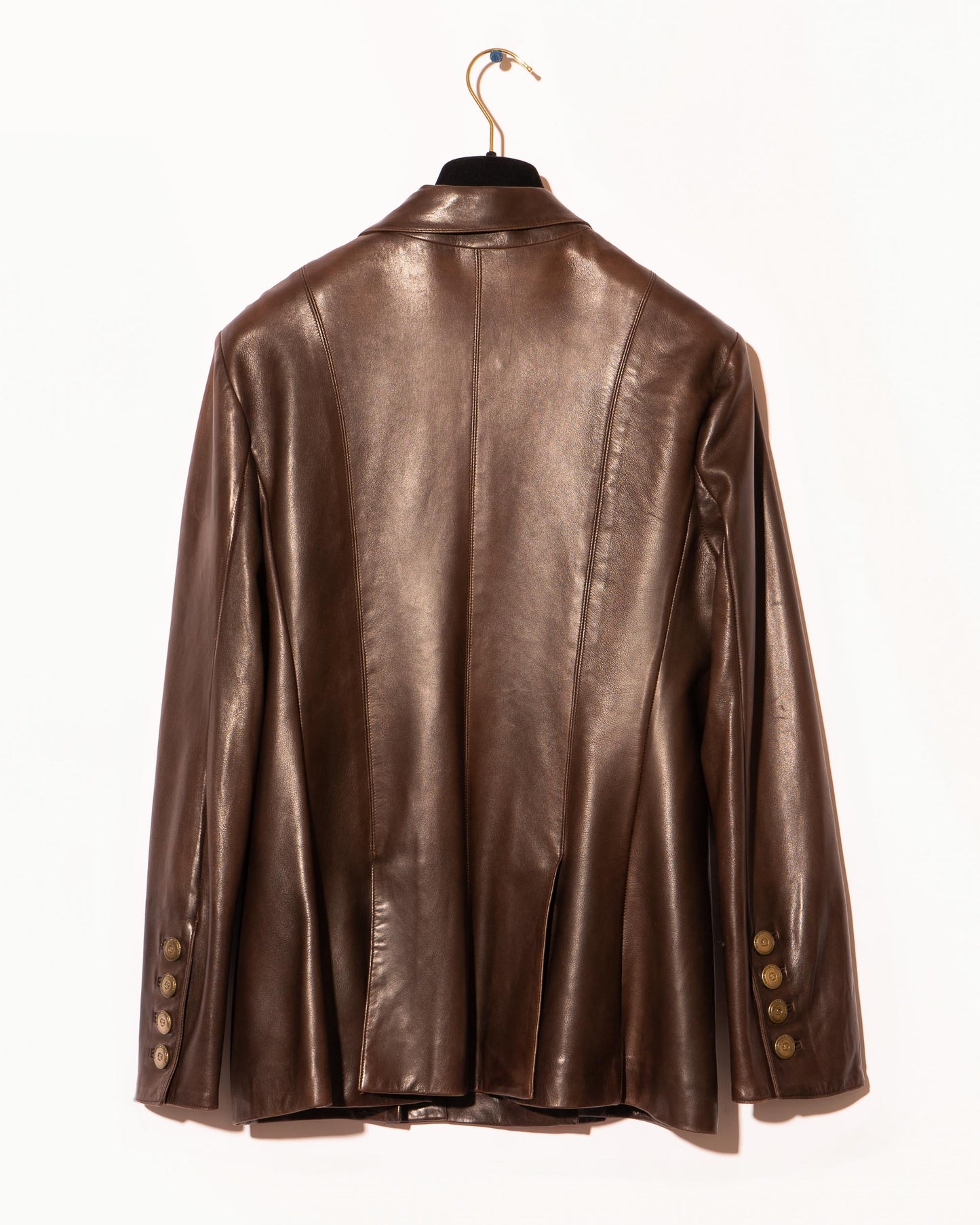 FR38-40 Rare Chanel Fall 1998 Double-Breasted Lambskin Jacket