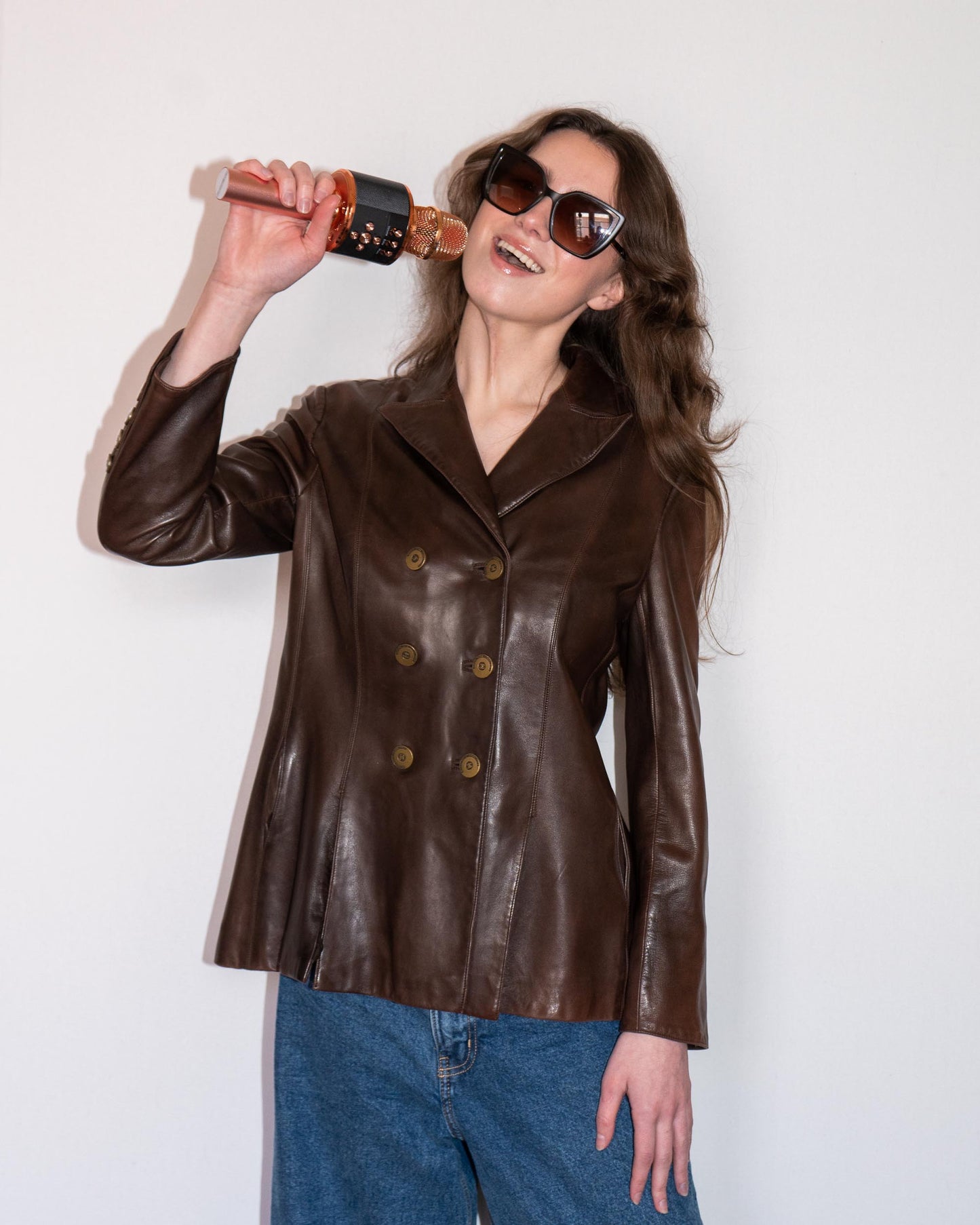 FR38-40 Rare Chanel Fall 1998 Double-Breasted Lambskin Jacket