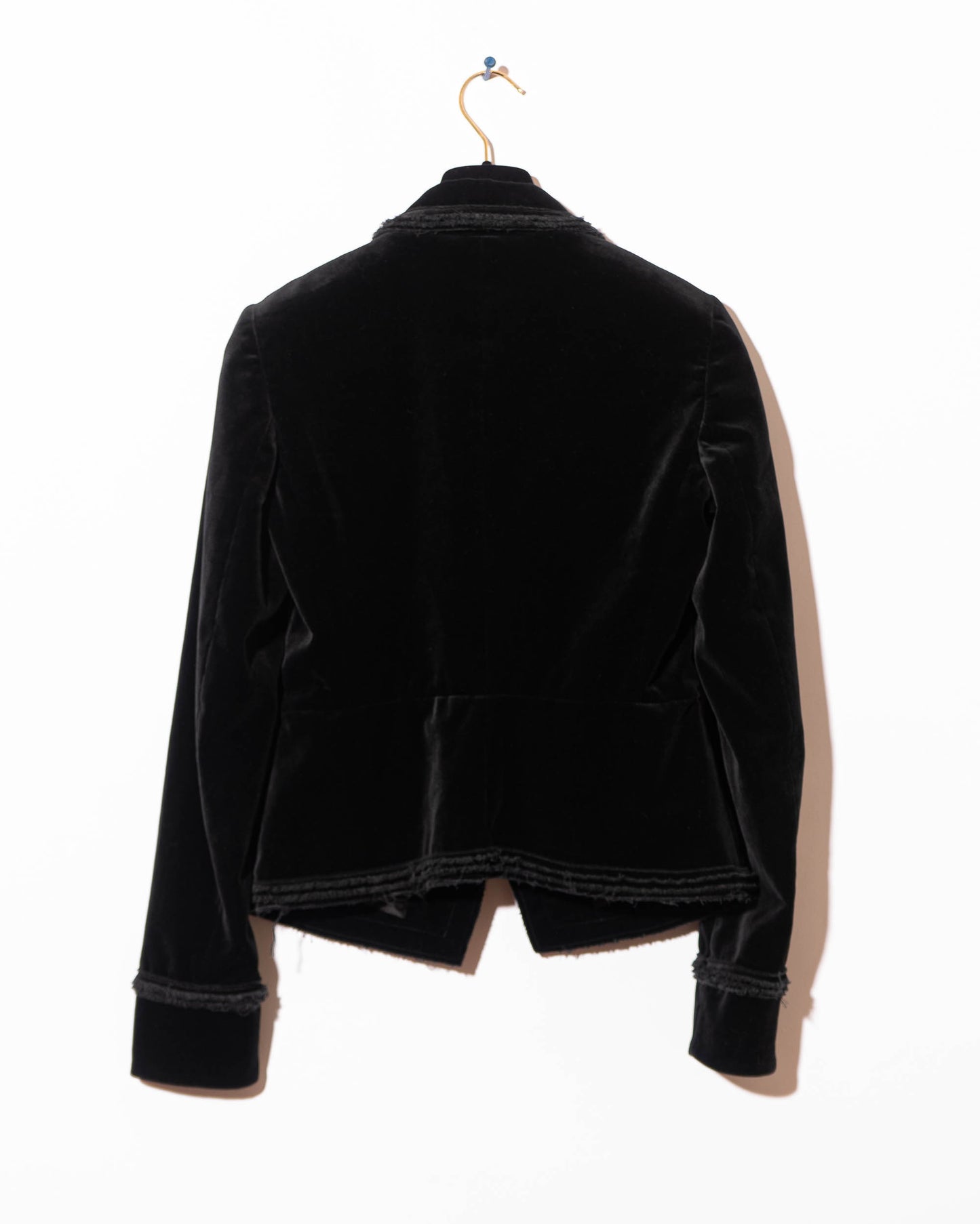 FR36-38 Chanel Spring 2010 Double Breasted Fitted Cut Velvet Jacket - Vintage Chanel Jacket - - Rarchive.