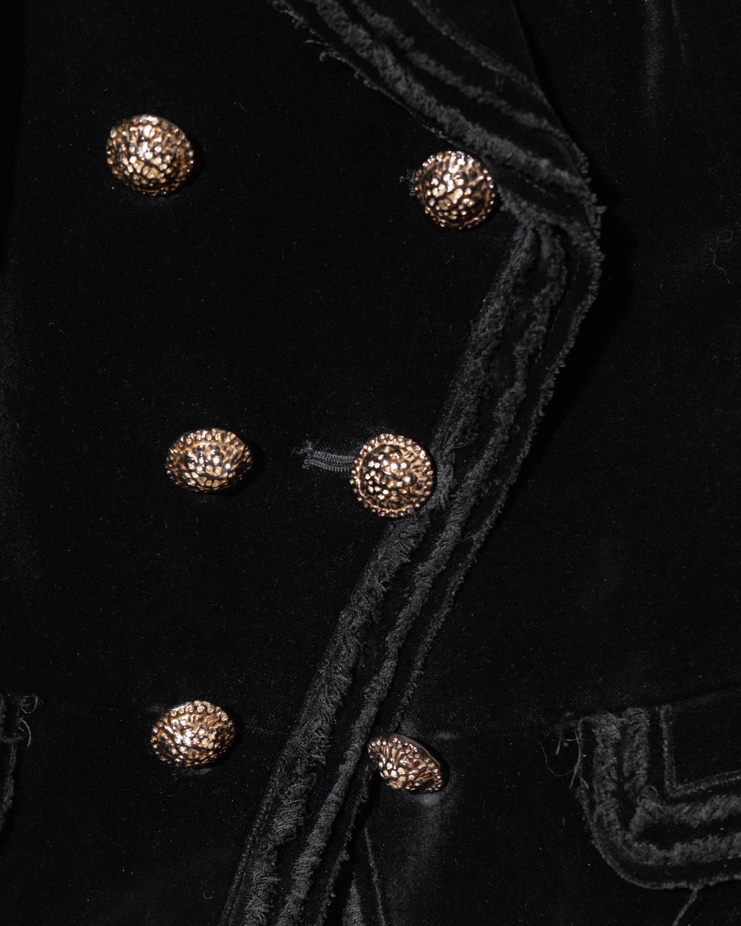 FR36-38 Chanel Spring 2010 Double Breasted Fitted Cut Velvet Jacket - Vintage Chanel Jacket - - Rarchive.