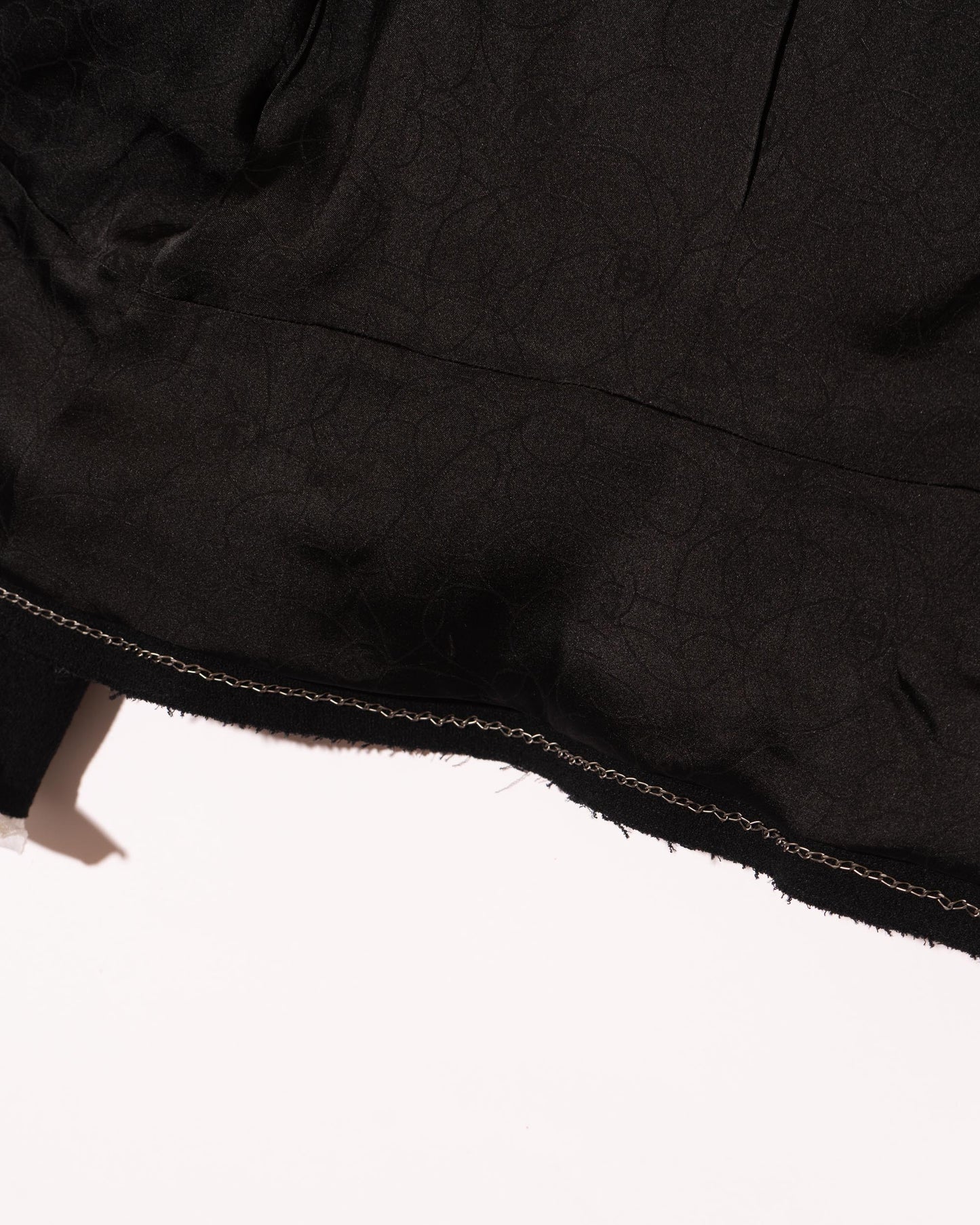FR36 Chanel Spring 2007 Detachable Collar And Cuffs Two Pocket Short Black Wool Jacket And Cuff - Vintage Chanel Jacket - - Rarchive.