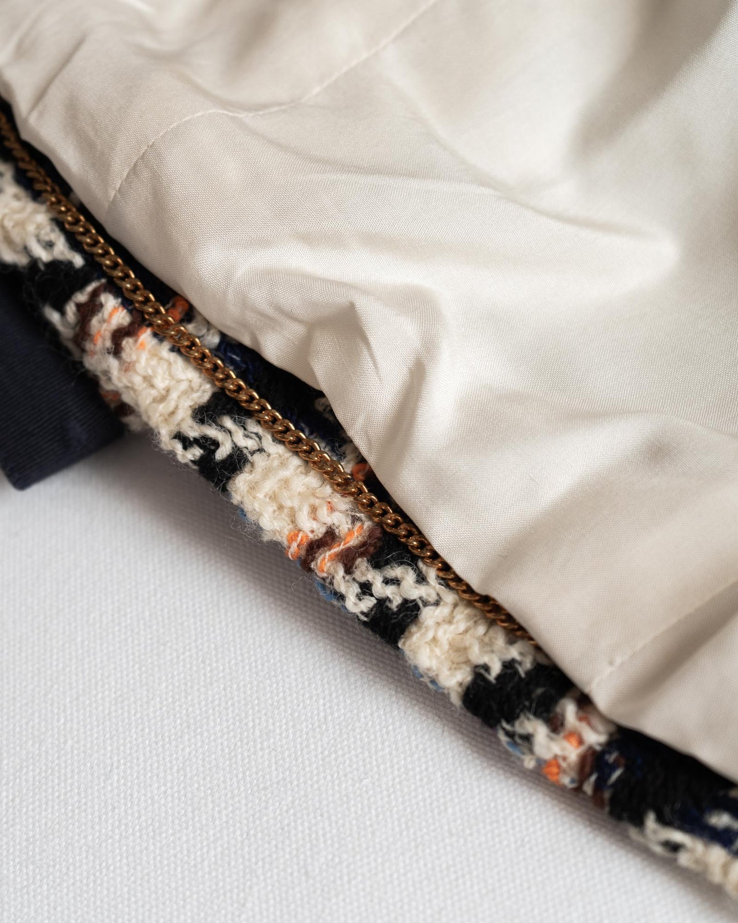 FR38-42 Chanel Fall 1987 Four Pocket Jacket in Multicolor Houndstooth Tweed