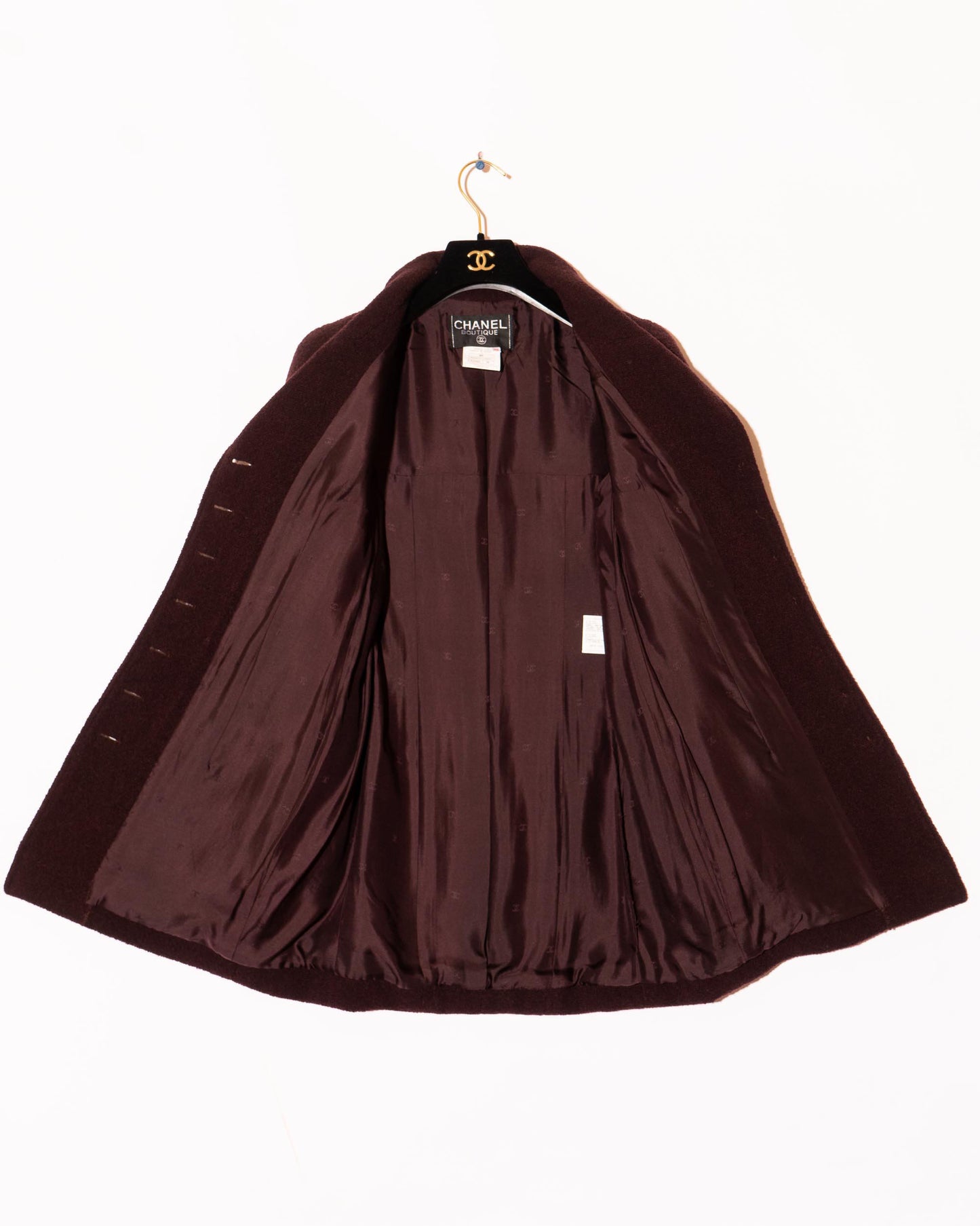 FR38-40 Chanel Fall 1995 Four Pocket Single Breasted Tweed Boucle Jacket - Vintage Chanel Jacket - Jacket - Rarchive.