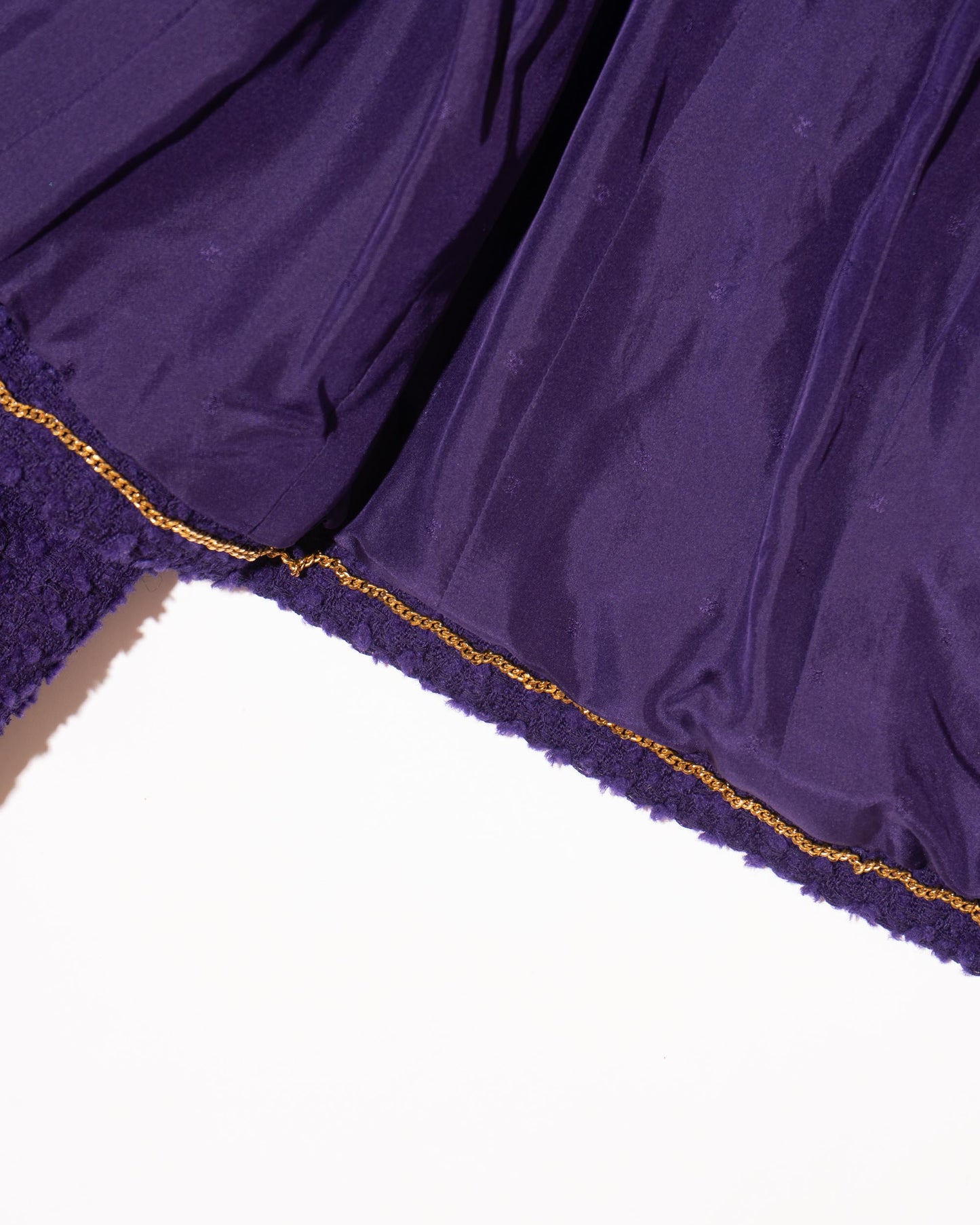 FR40-42 Rare Chanel Fall 1993 Classic Collarless Four Pocket Tweed Jacket - Vintage Chanel Jacket - - Rarchive.