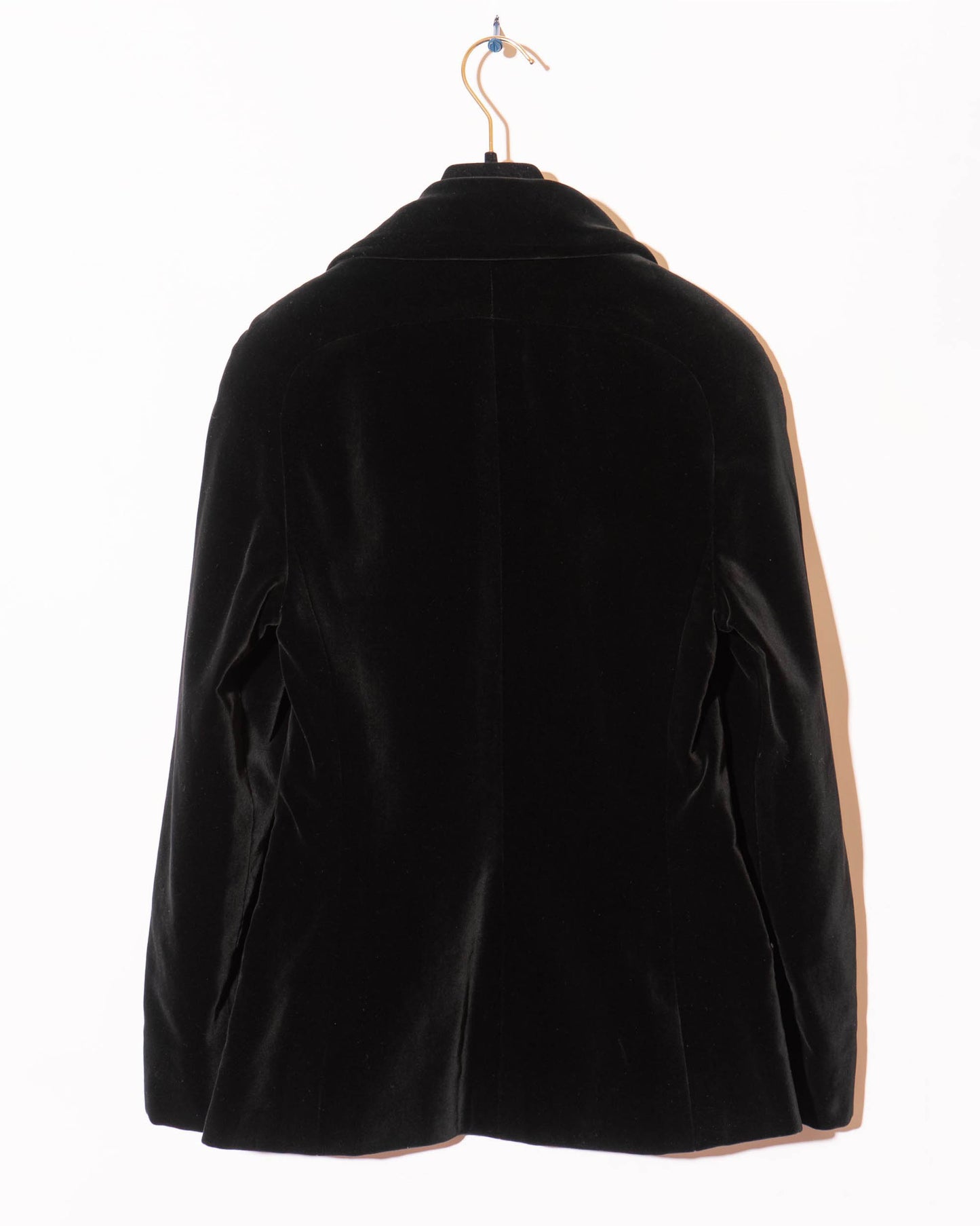 FR34-36 Chanel Fall 1988 Double Breasted Four Pocket Black Velvet Jacket - Vintage Chanel Jacket - - Rarchive.
