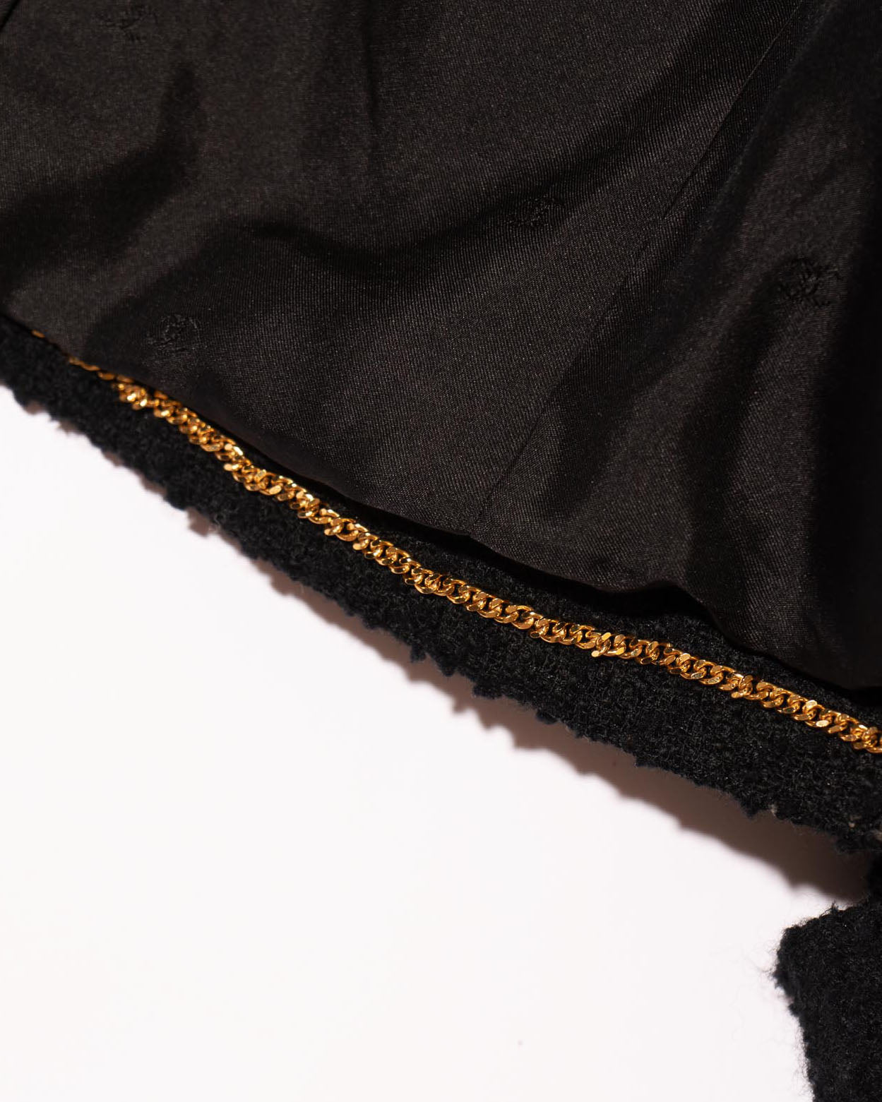 FR36-38 Rare Chanel Fall 1995 Four Pocket Black Tweed Boucle Jacket - Vintage Chanel Jacket - - Rarchive.