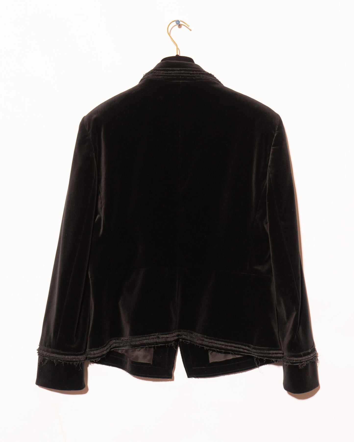 FR42-44 Chanel Spring 2010 Double Breasted Fitted Cut Velvet Jacket - Vintage Chanel Jacket - - Rarchive.