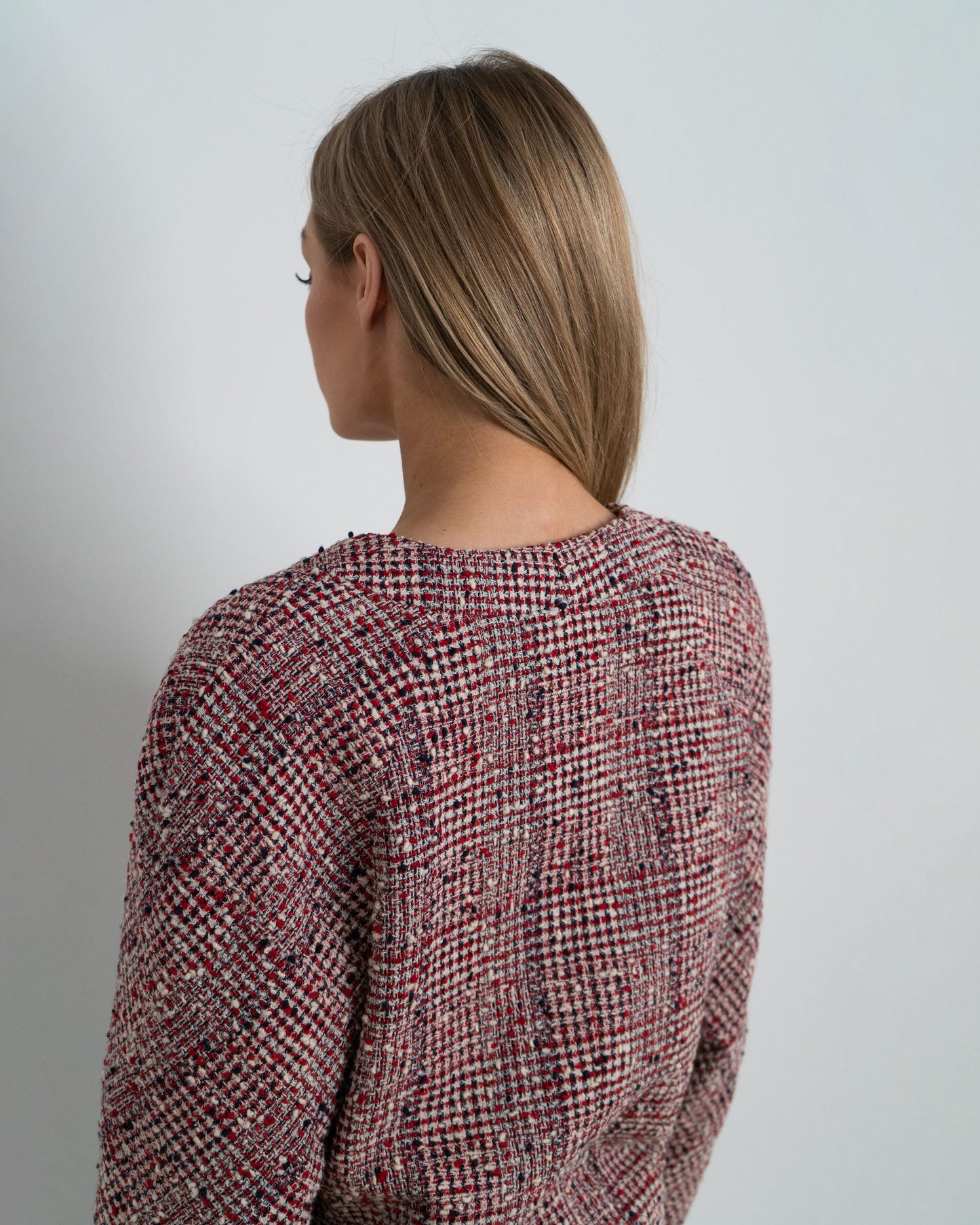 FR40-44 Chanel 1980s Two Pocketed Double Breasted Cropped Jacket - Vintage Chanel Jacket -   - Rarchive.