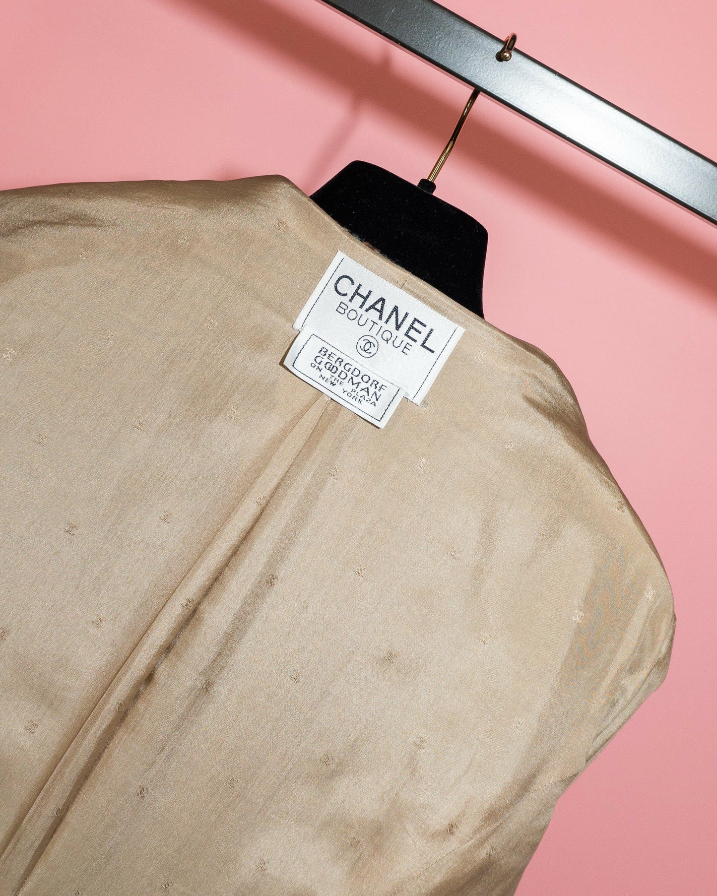 FR38-40 Rare Chanel Fall 1992 Suede Details Tweed Jacket - Vintage Chanel Jacket - - Rarchive.