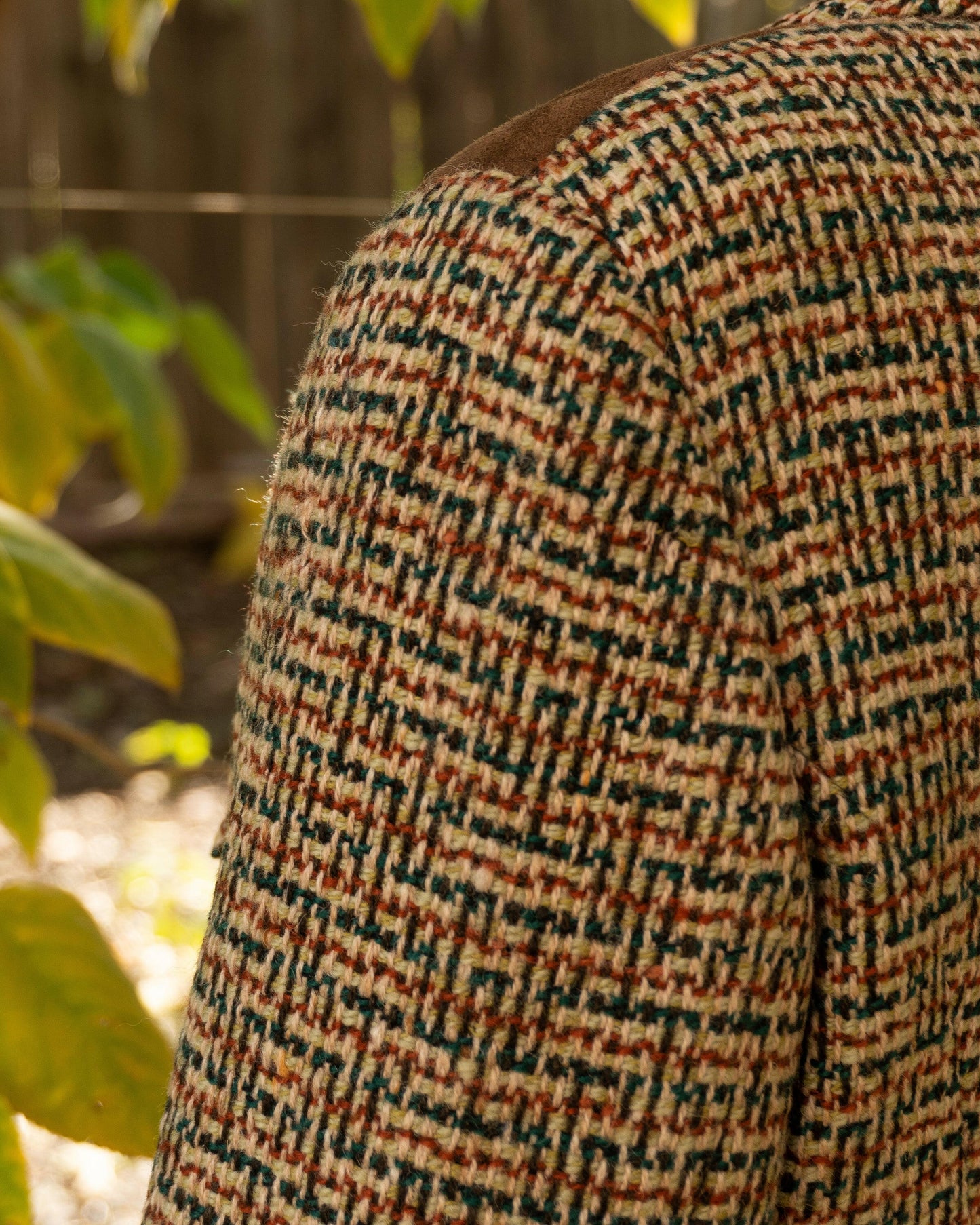 FR38-40 Rare Chanel Fall 1992 Suede Details Tweed Jacket - Vintage Chanel Jacket - - Rarchive.