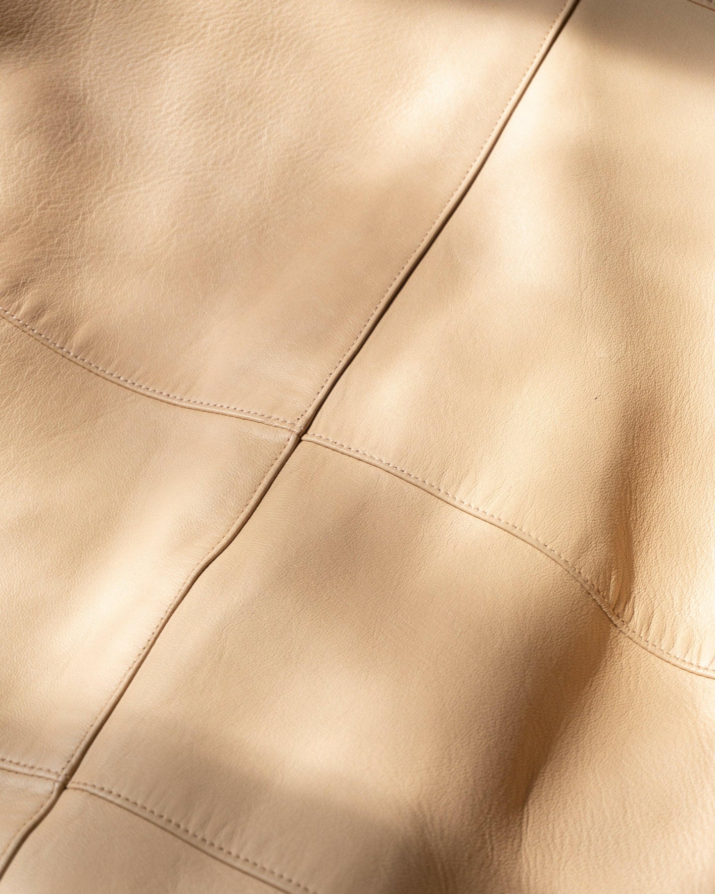 FR38-40 Rare Chanel Fall 2001 Cropped Beige Lambskin Jacket - Vintage Chanel Jacket - - Rarchive.