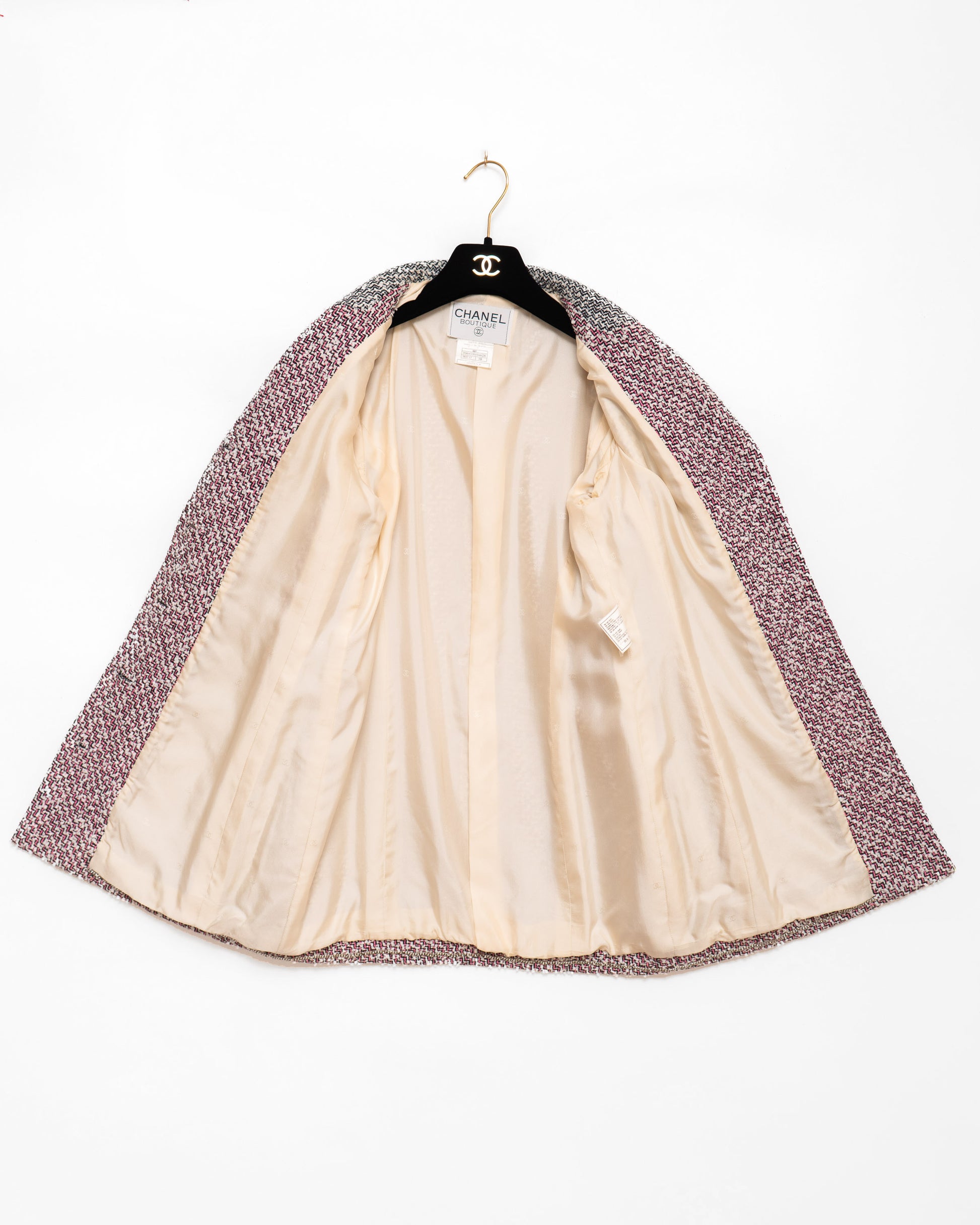 FR36-38 Chanel Spring 1996 Four Pocket Fantasy Tweed Jacket - Vintage Chanel Jacket -   - Rarchive.