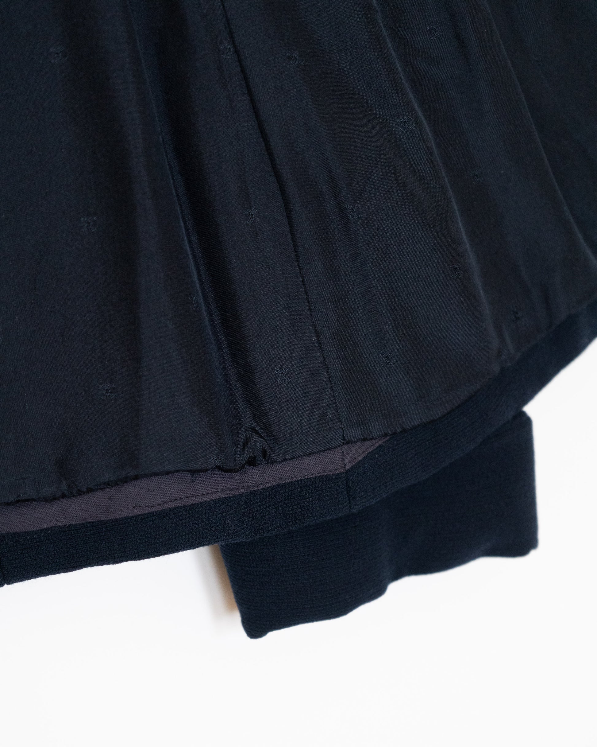 FR36-38 Chanel 1980s Double-Breasted Two Pocket Navy Wool Jacket - Vintage Chanel Jacket -   - Rarchive.