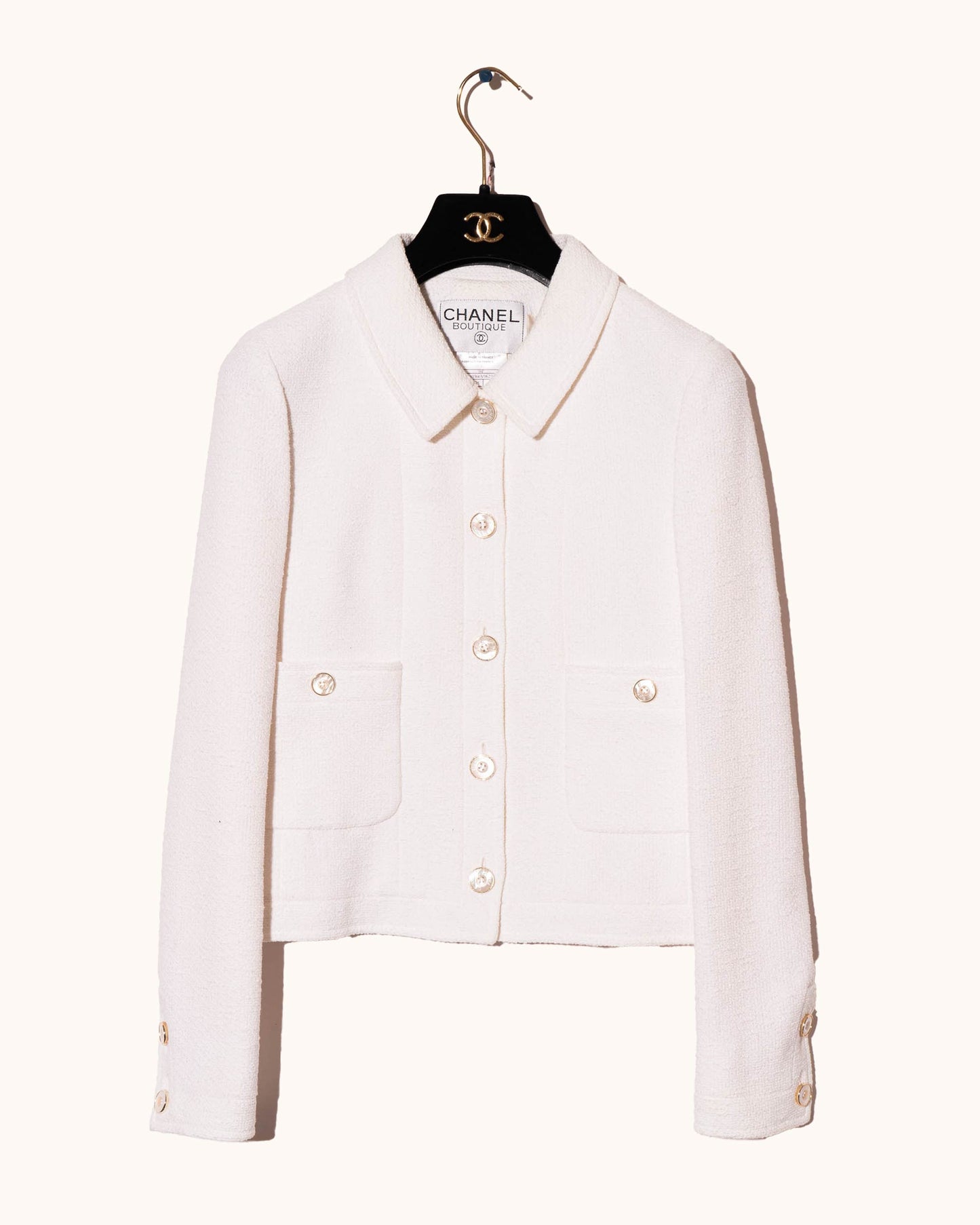 FR34-36 Chanel Spring 1998 Two Pocket Cotton Jacket