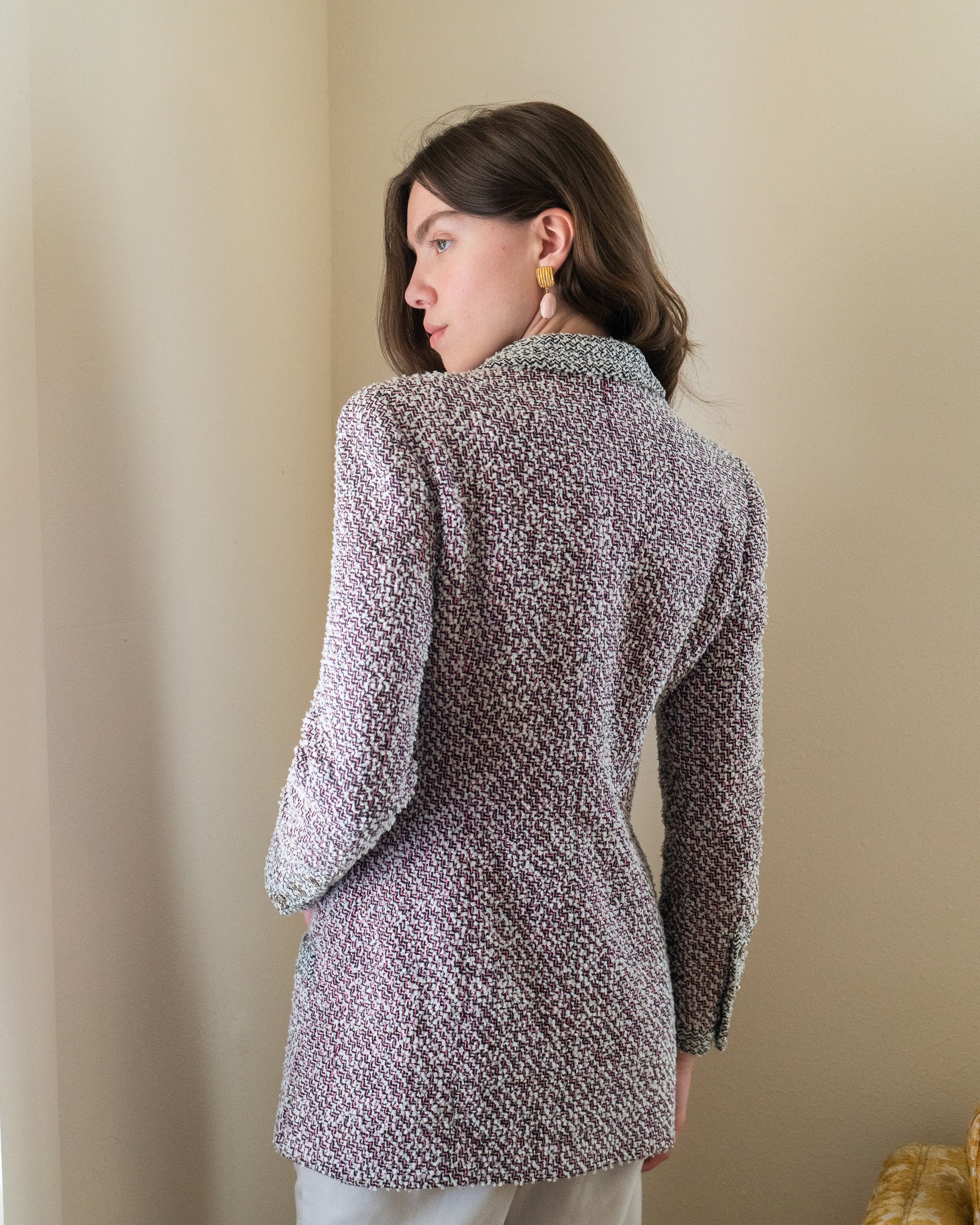 FR36-38 Chanel Spring 1996 Four Pocket Fantasy Tweed Jacket - Vintage Chanel Jacket -   - Rarchive.