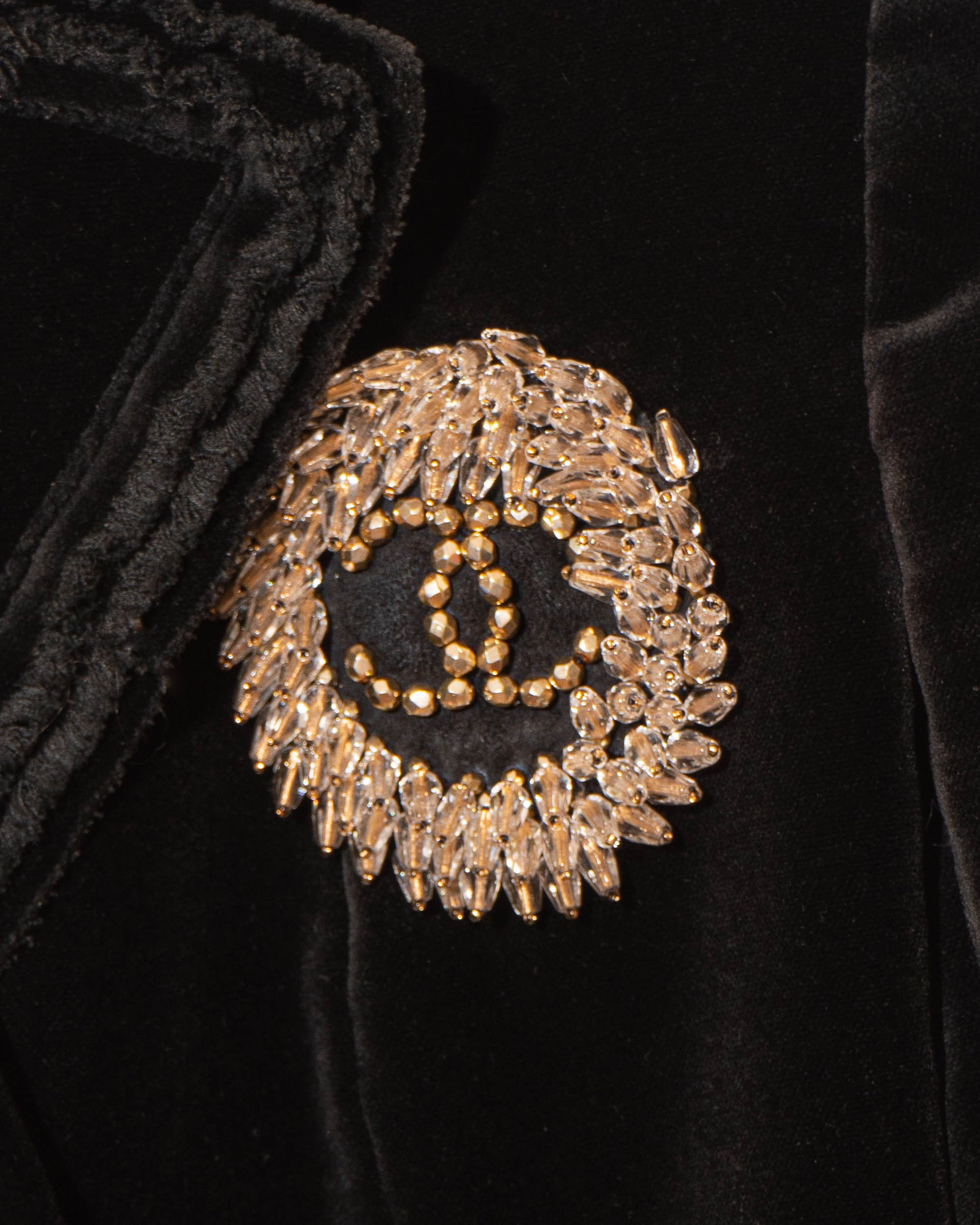 FR36-38 Chanel Spring 2010 Double Breasted Fitted Cut Velvet Jacket - Vintage Chanel Jacket -   - Rarchive.