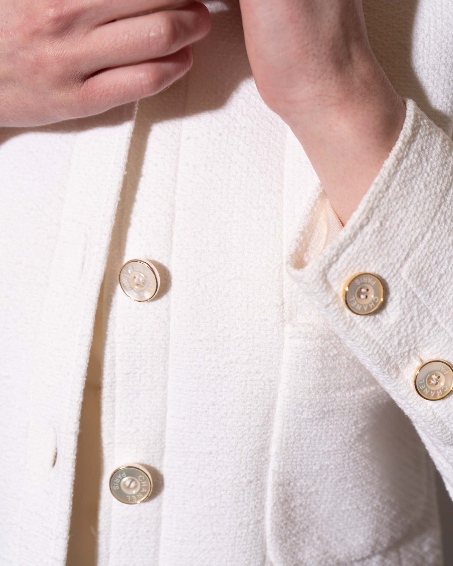 FR34-36 Chanel Spring 1998 Two Pocket Cotton Jacket